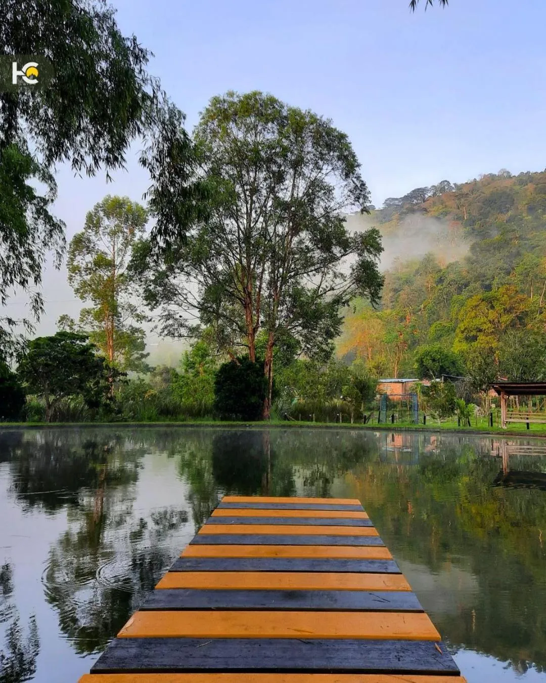 Lake view in Hotel Campestre El Triunfo