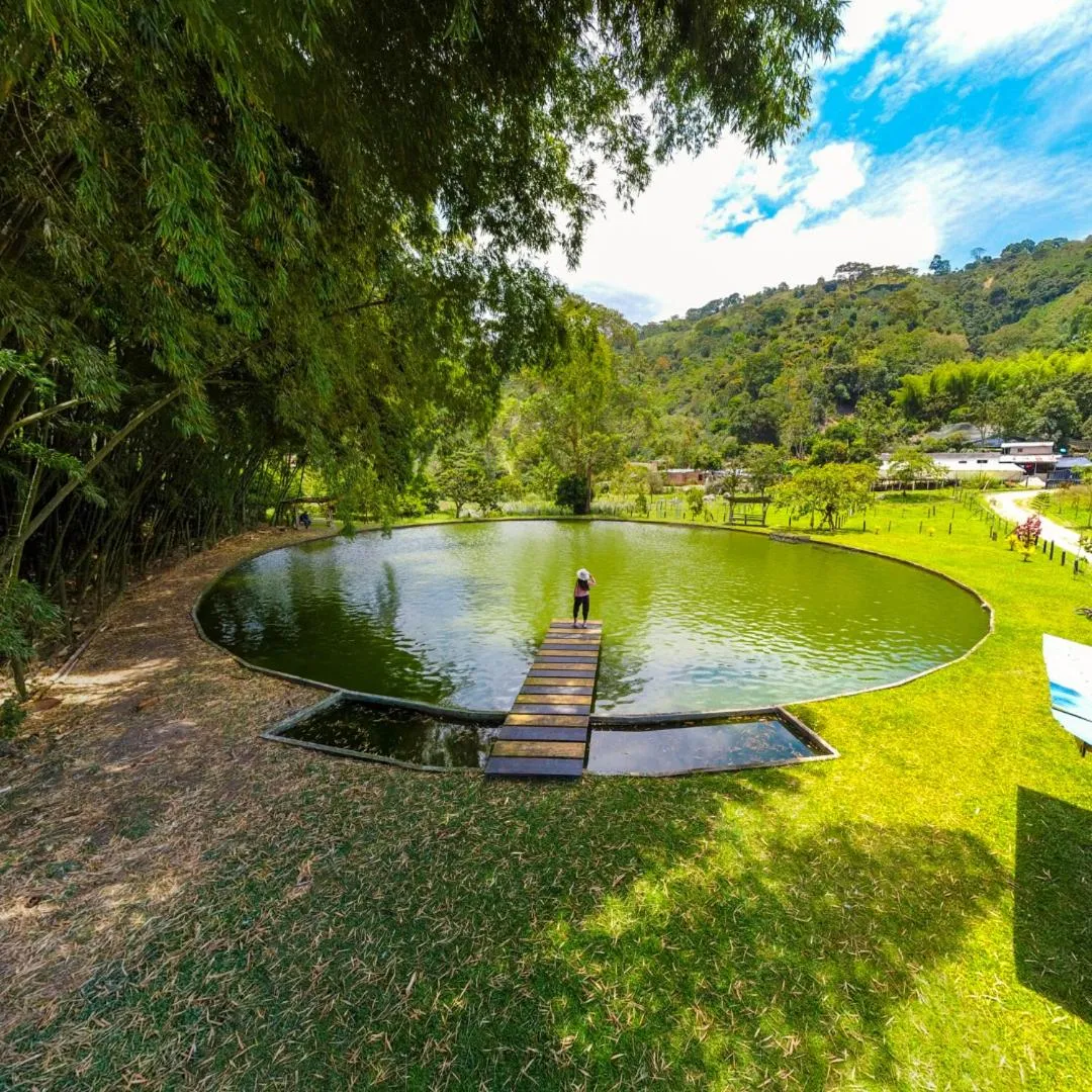 Garden view in Hotel Campestre El Triunfo