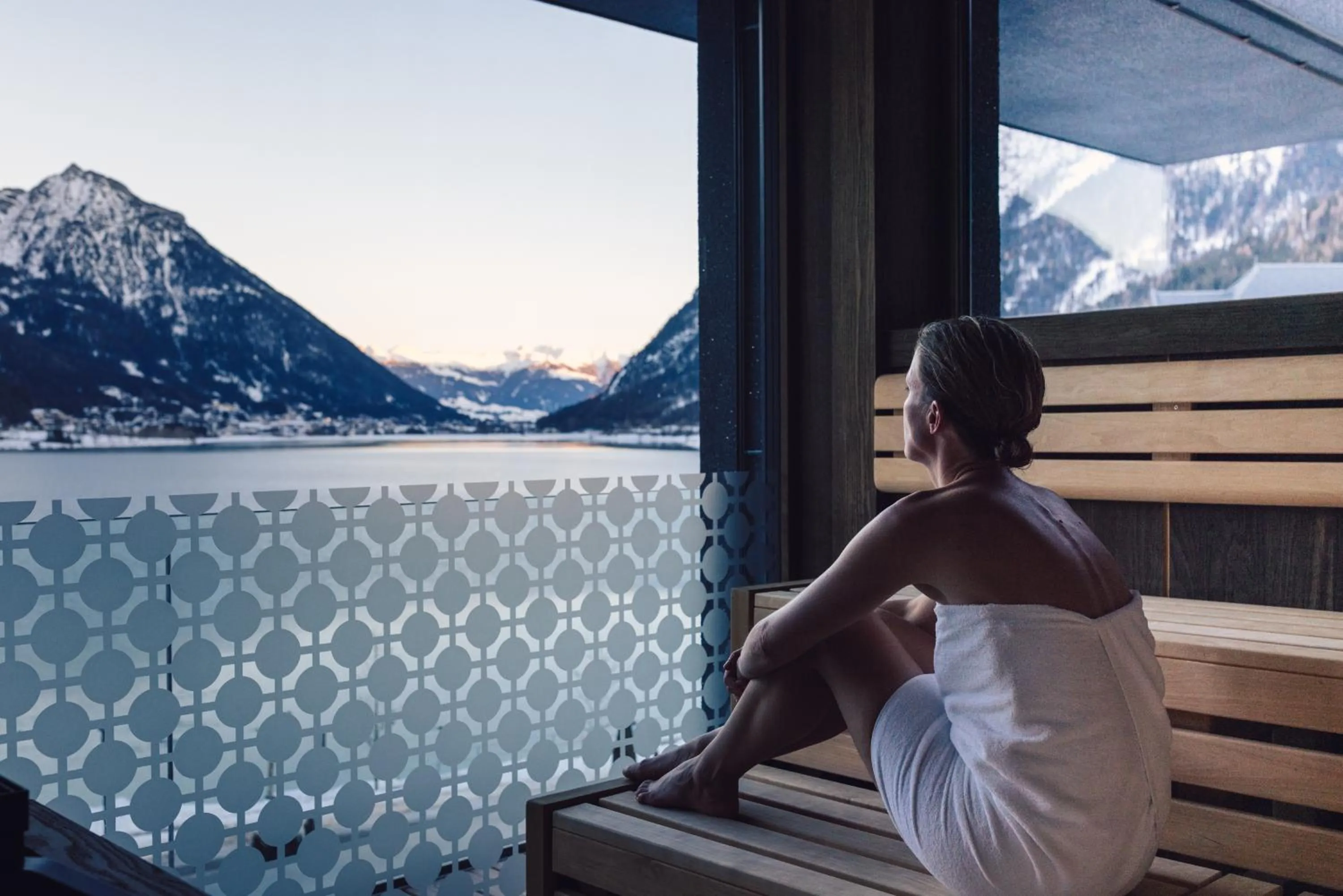 Sauna in Seehotel Einwaller - adults only