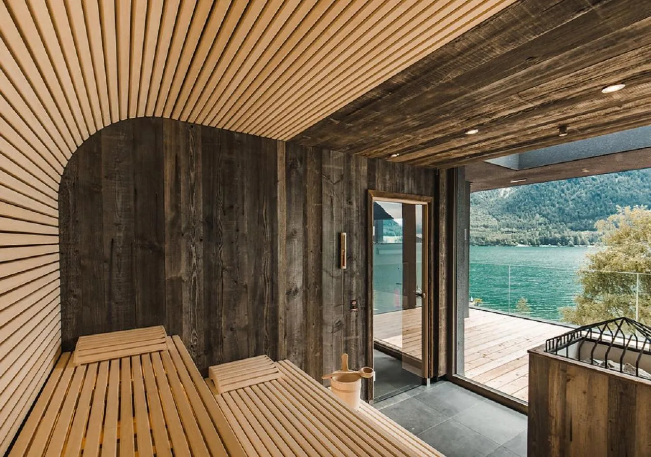 Sauna in Seehotel Einwaller - adults only