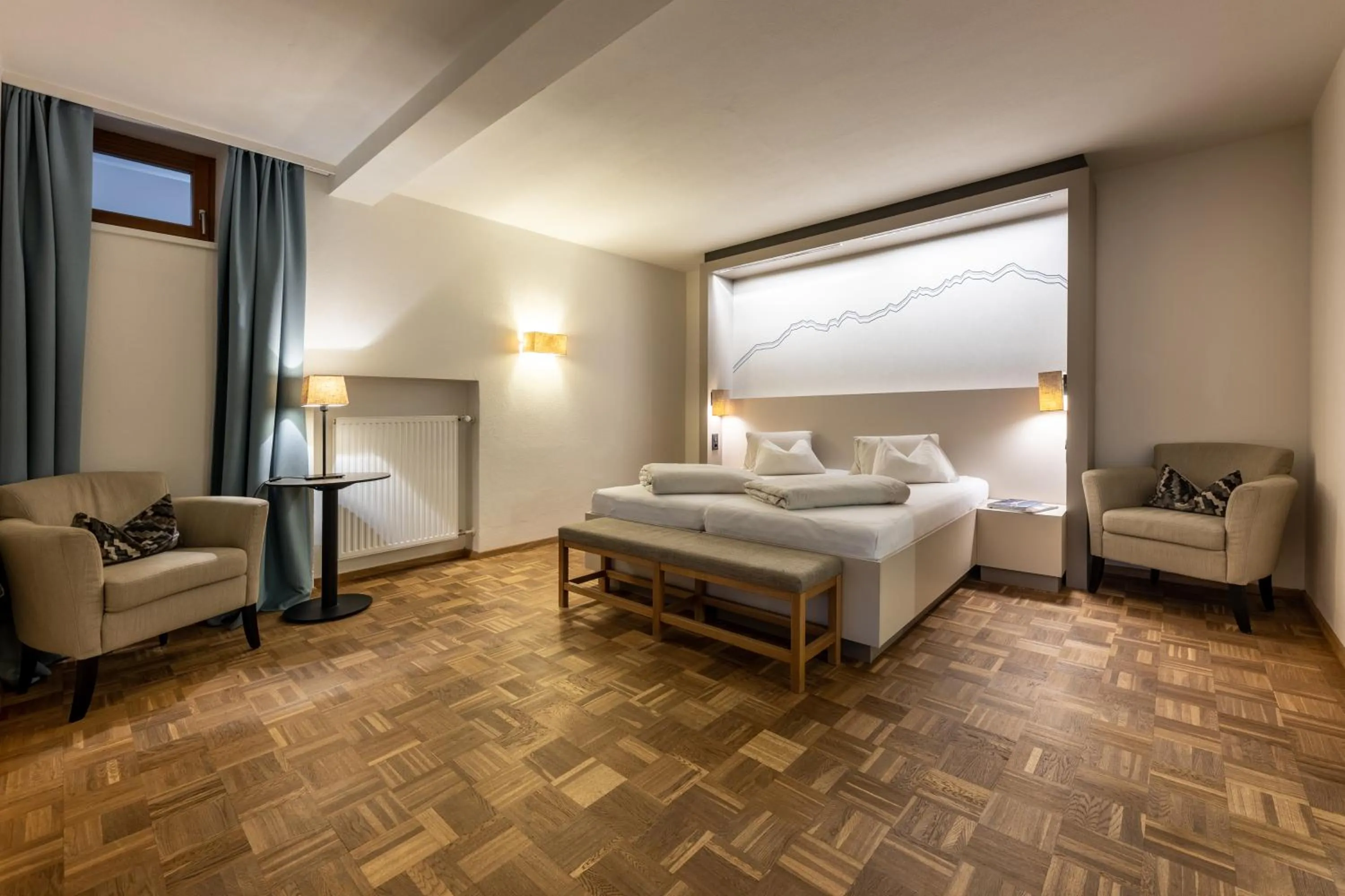 Bedroom, Bed in Hotel Wirtshaus Post