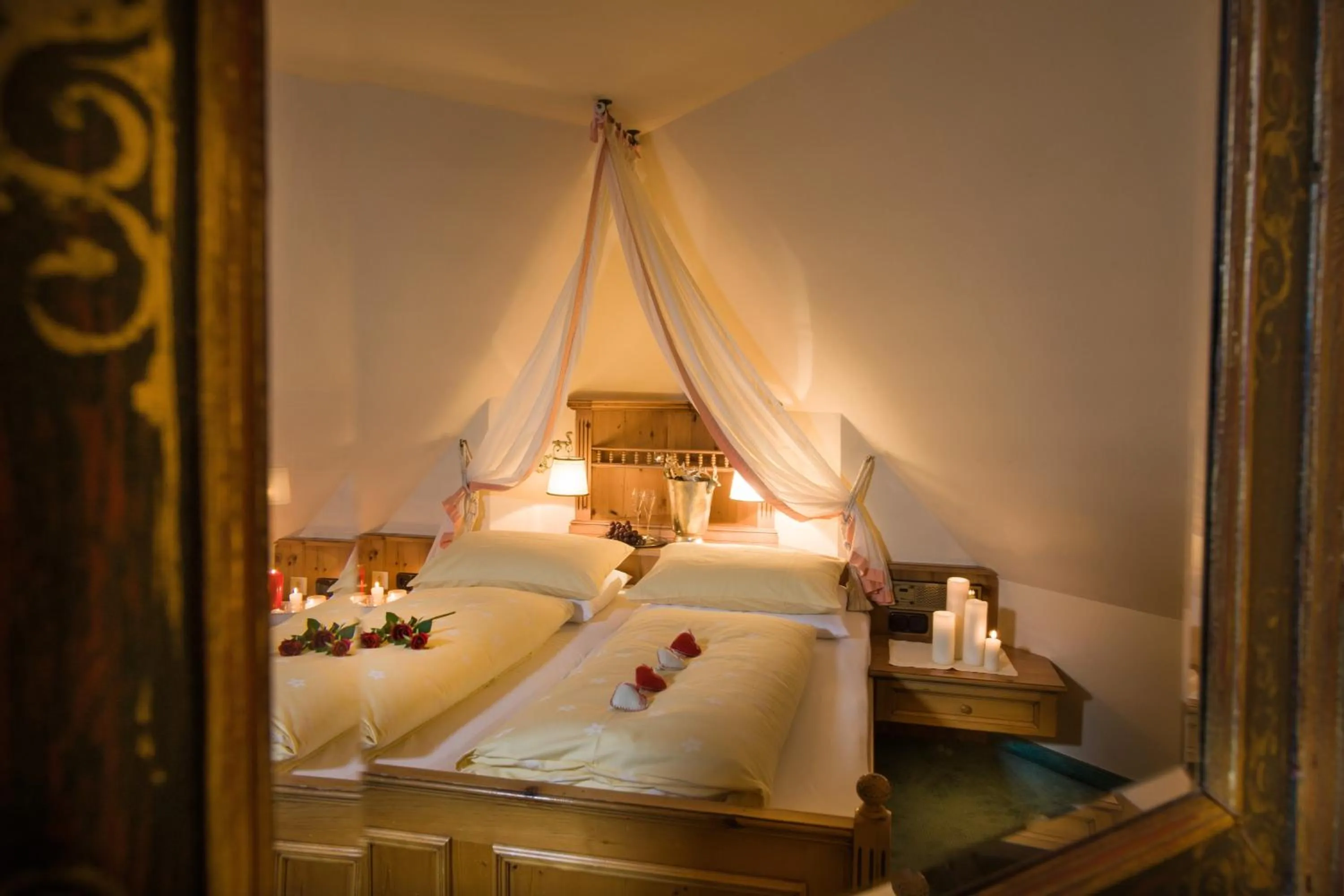 View (from property/room), Bed in Landhotel Römerhof