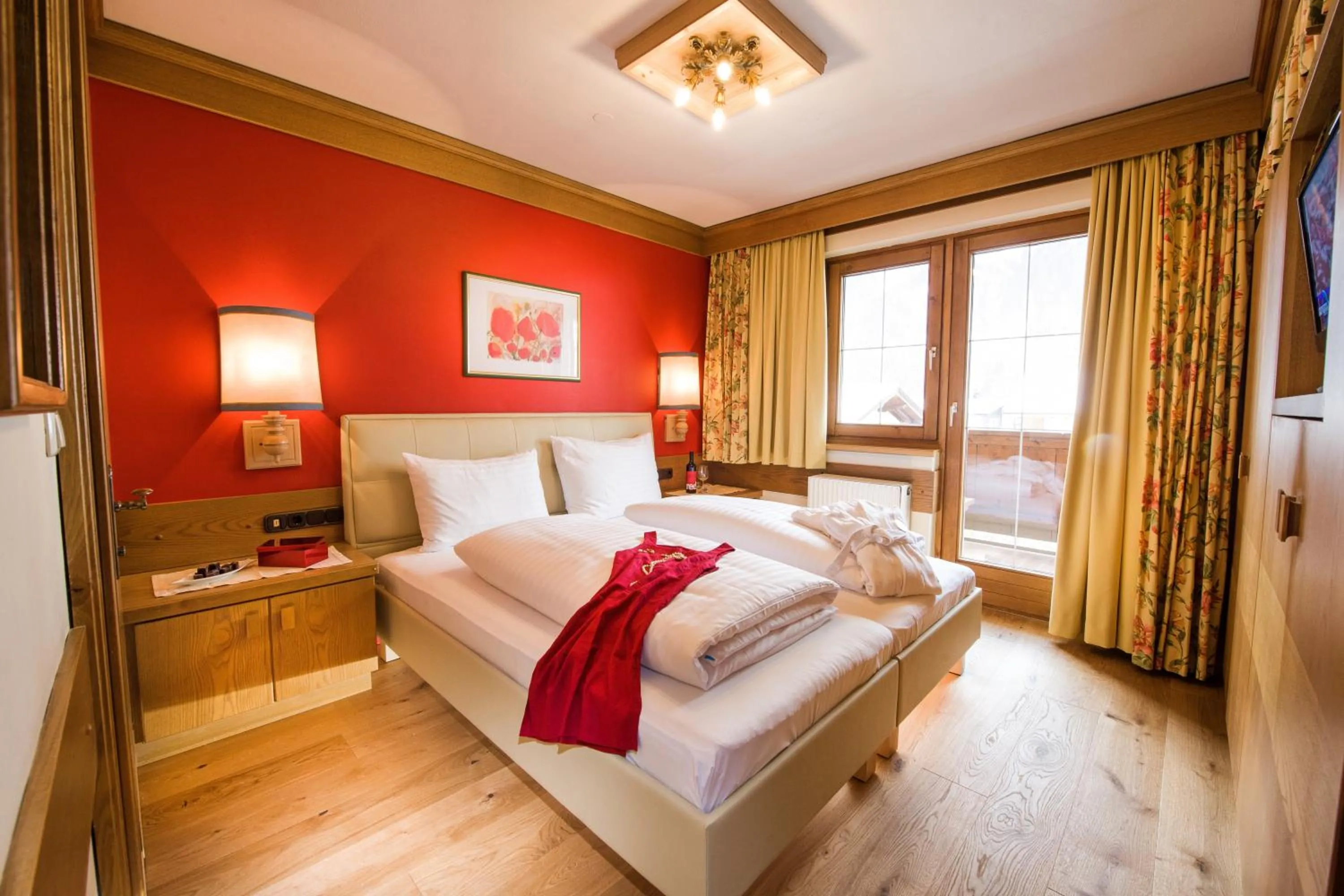 Bedroom, Bed in Landhotel Römerhof