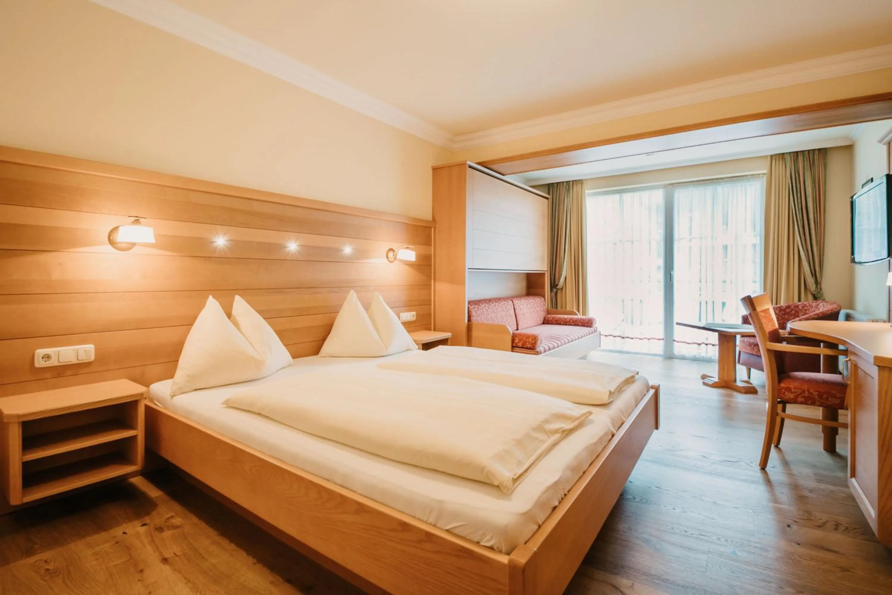 Bed in Hotel Guggenberger