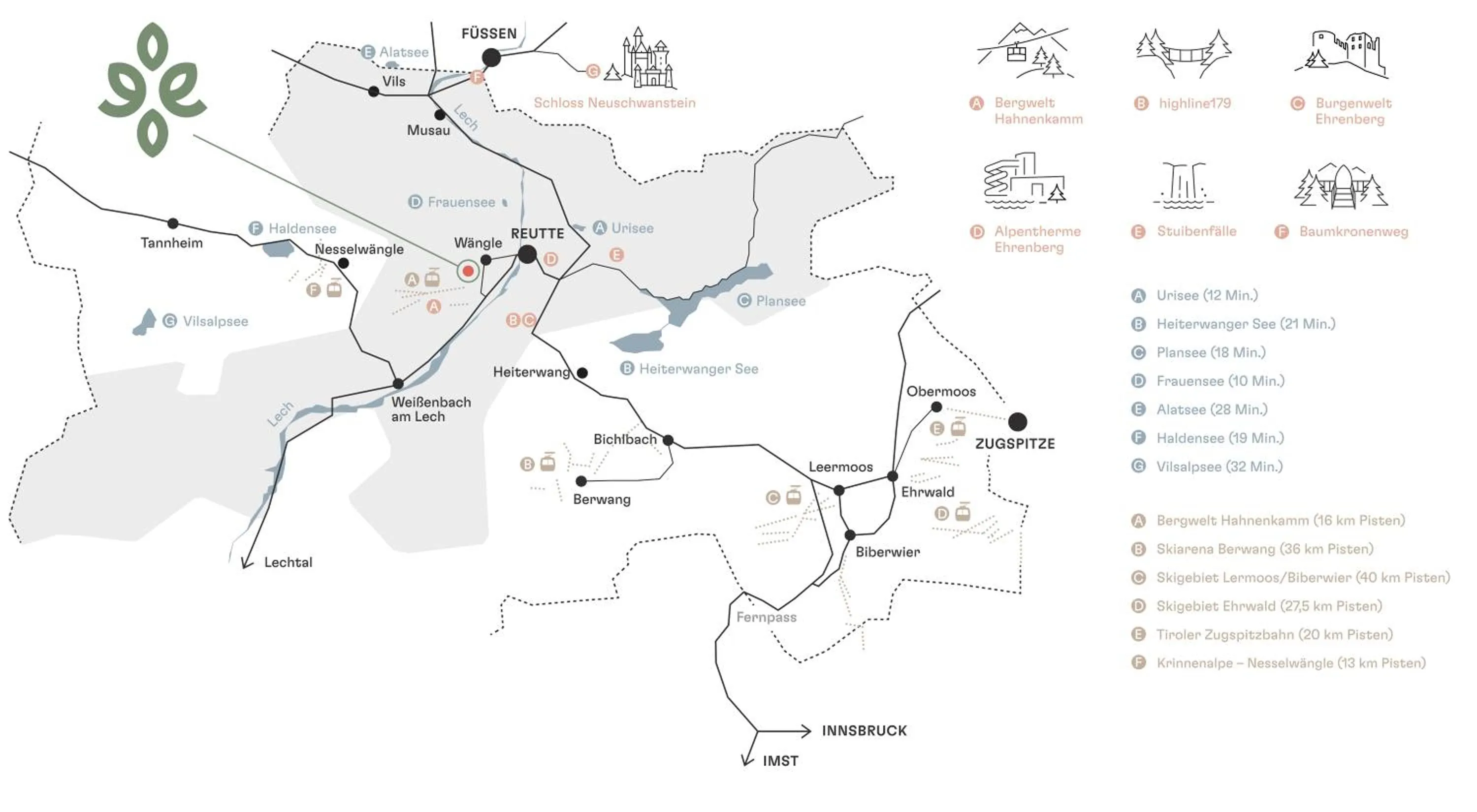 Location in Wellness Aparthotel "Lechlife" incl Pool - 400m zum LIFT