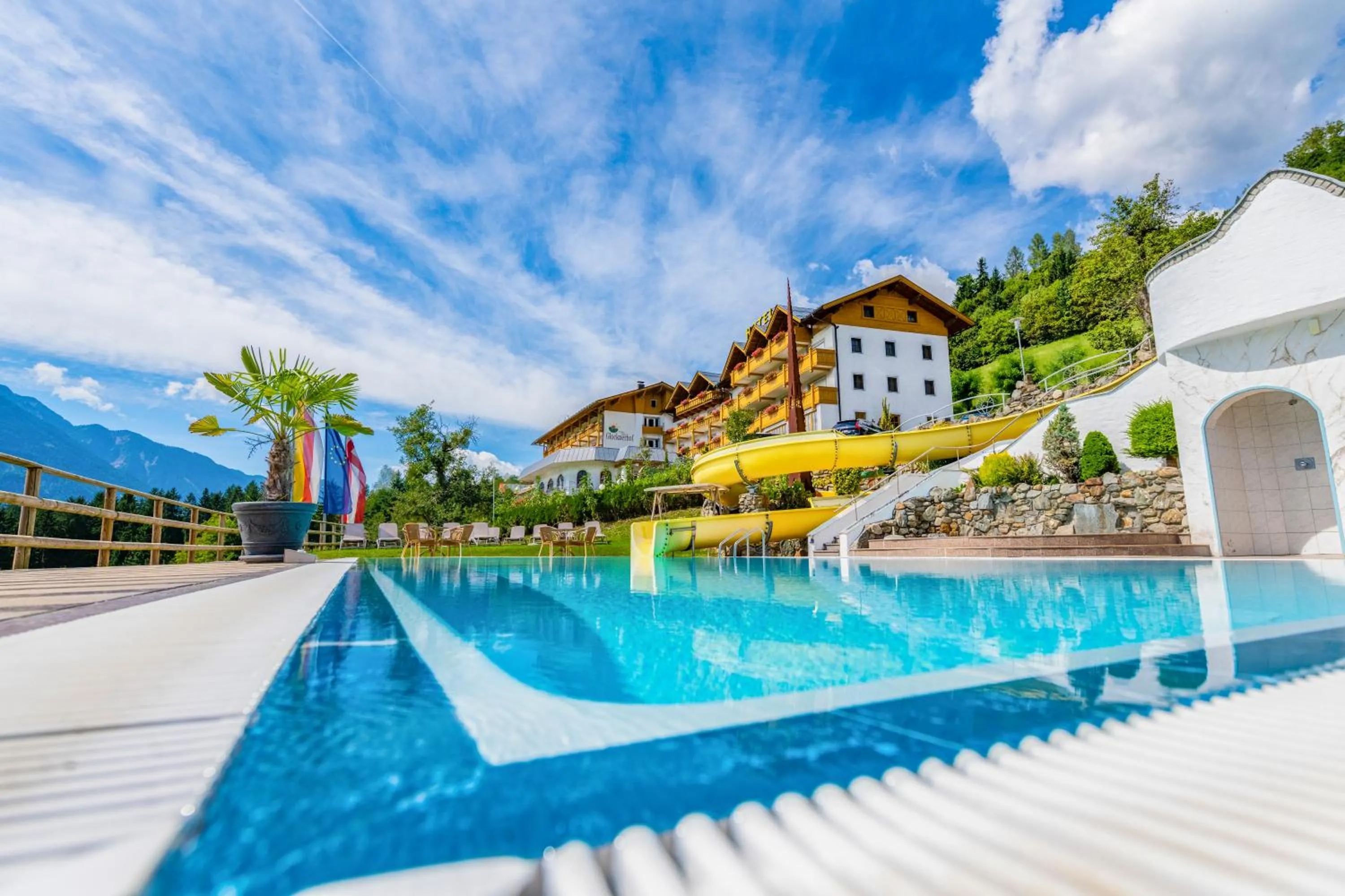 Swimming pool in Hotel Glocknerhof