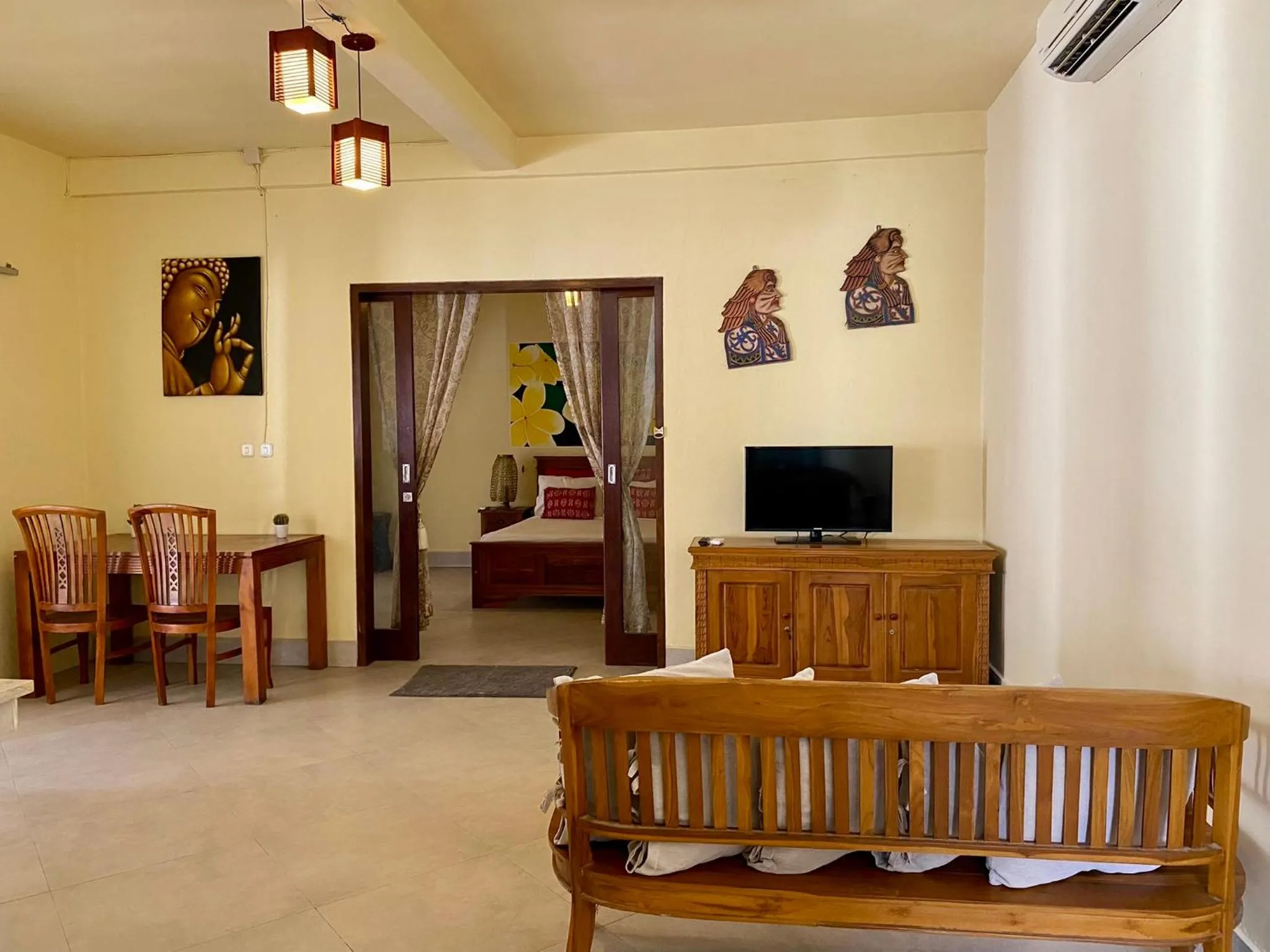 Seating area in Trawangan Nirvana