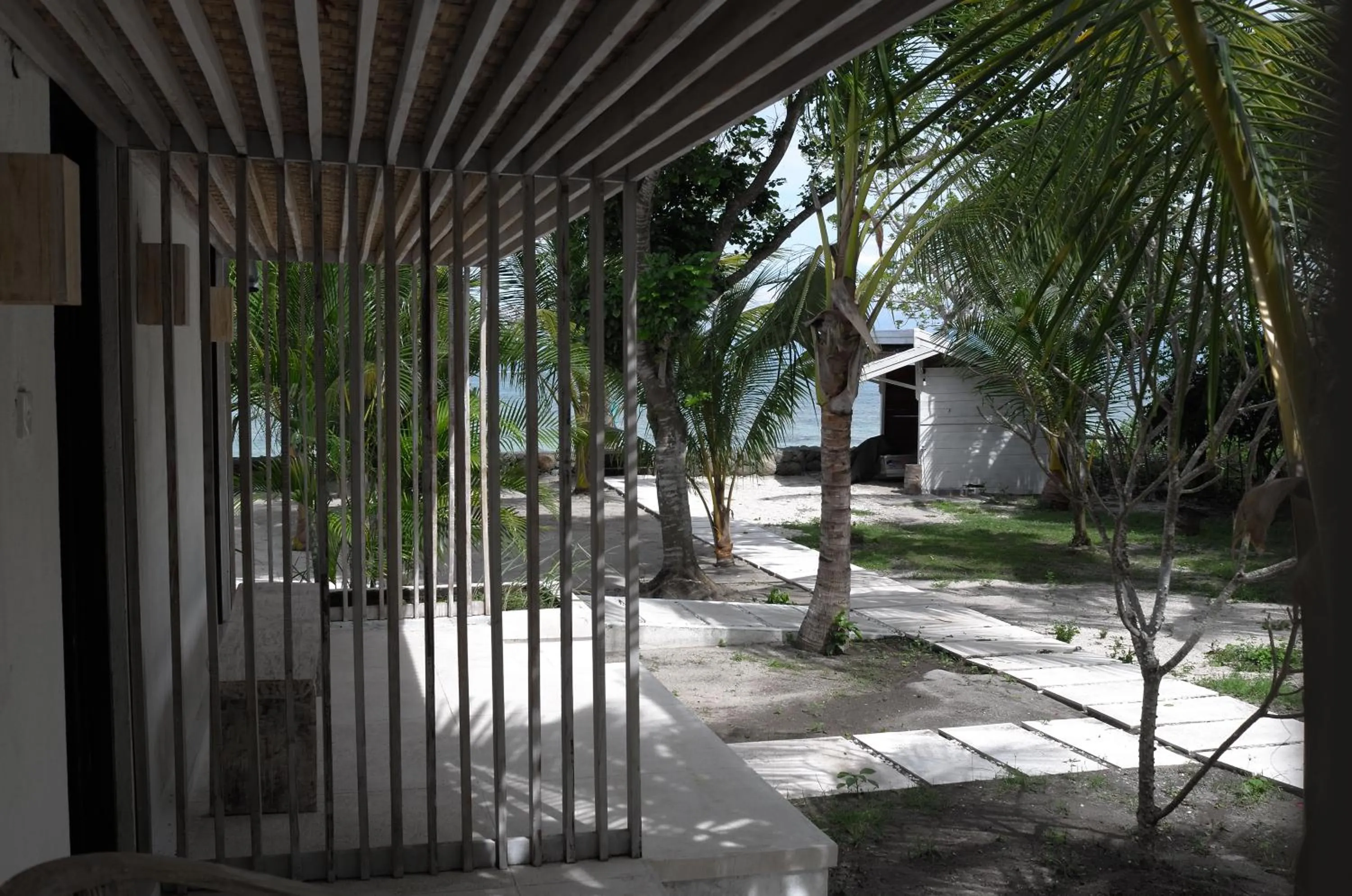 Patio in Myamo Beach Lodge
