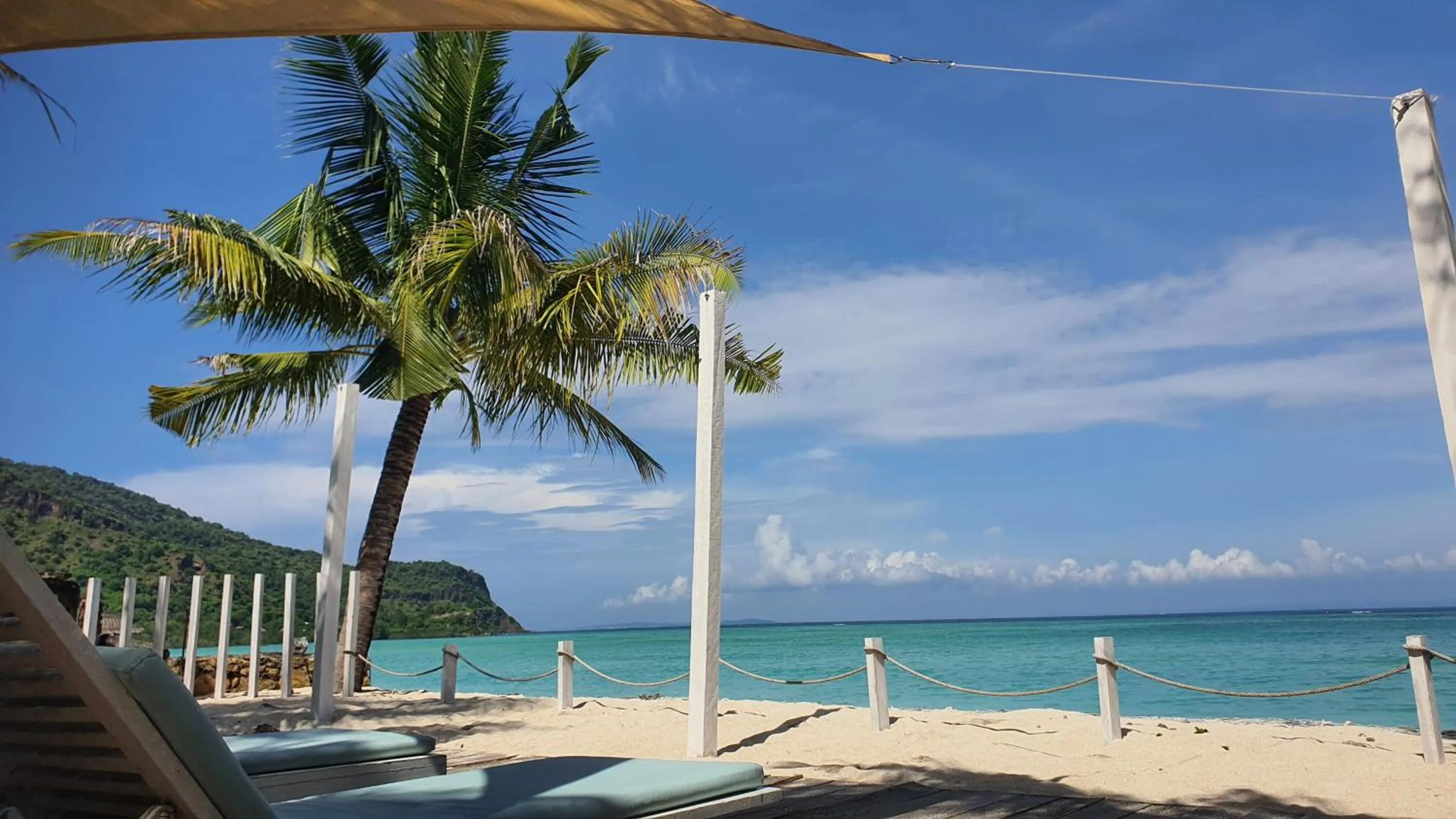 sunbed in Myamo Beach Lodge