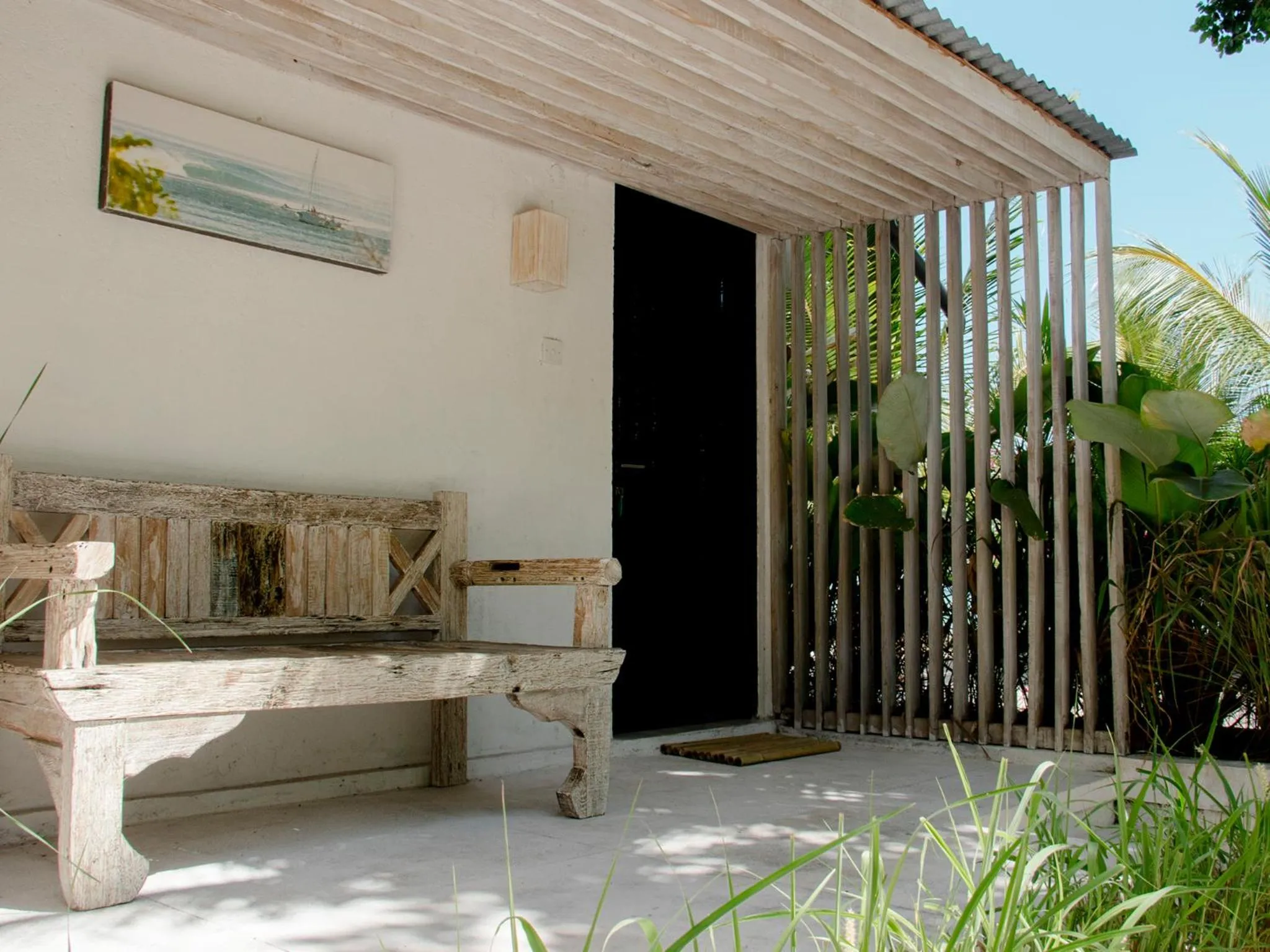 Patio in Myamo Beach Lodge
