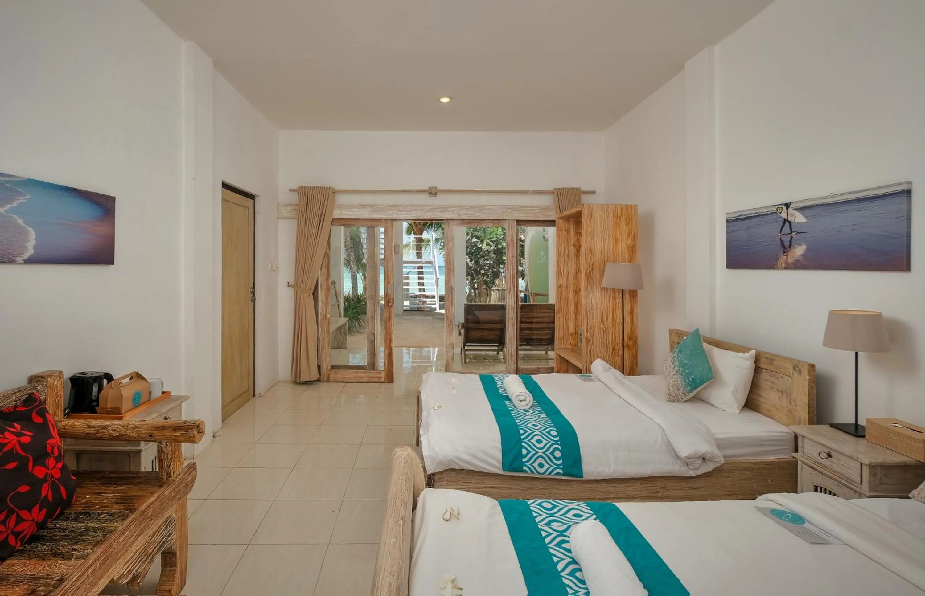 Twin Room with Sea View in Myamo Beach Lodge