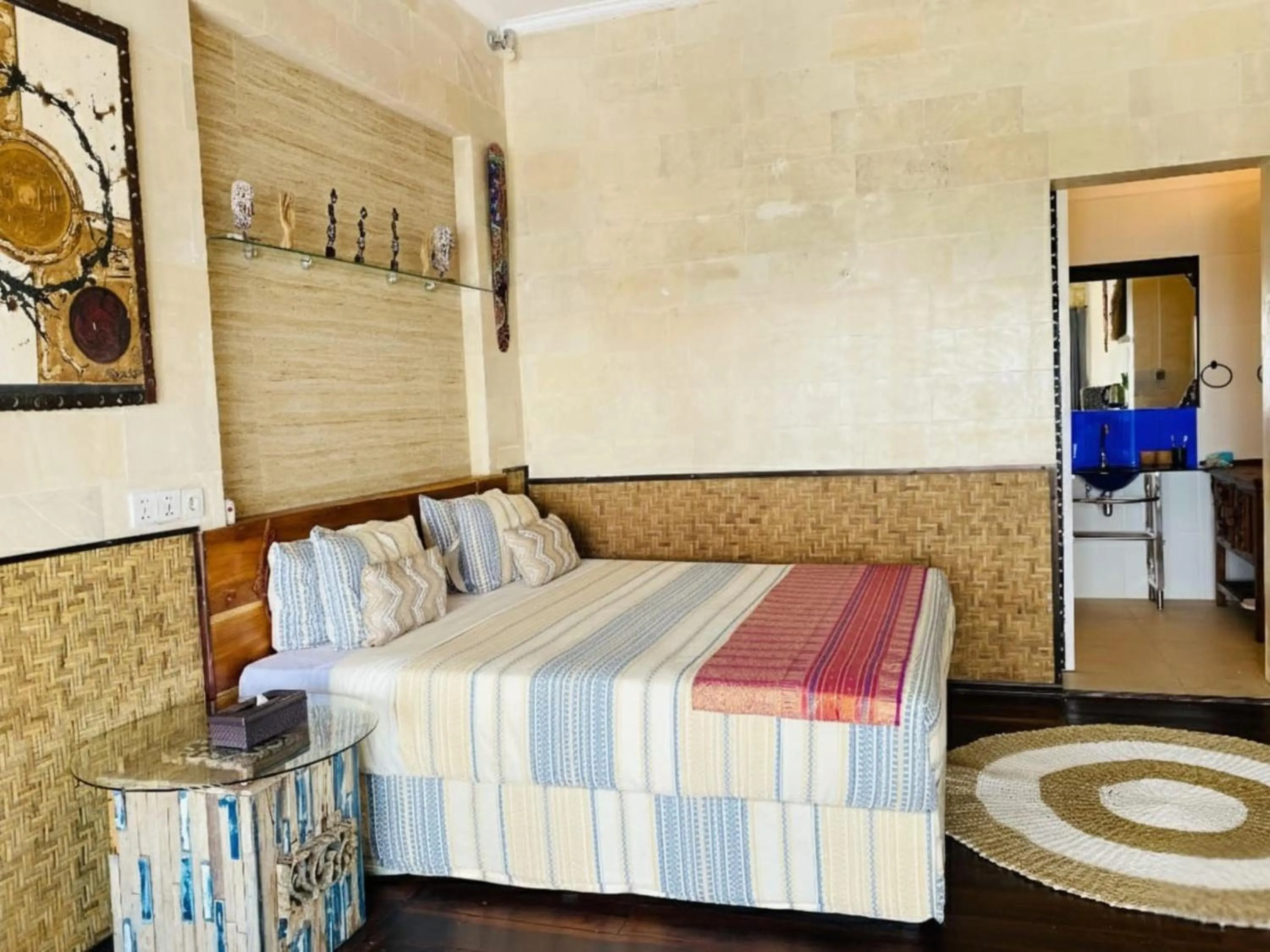 Bed in Villa Umbrella Lombok