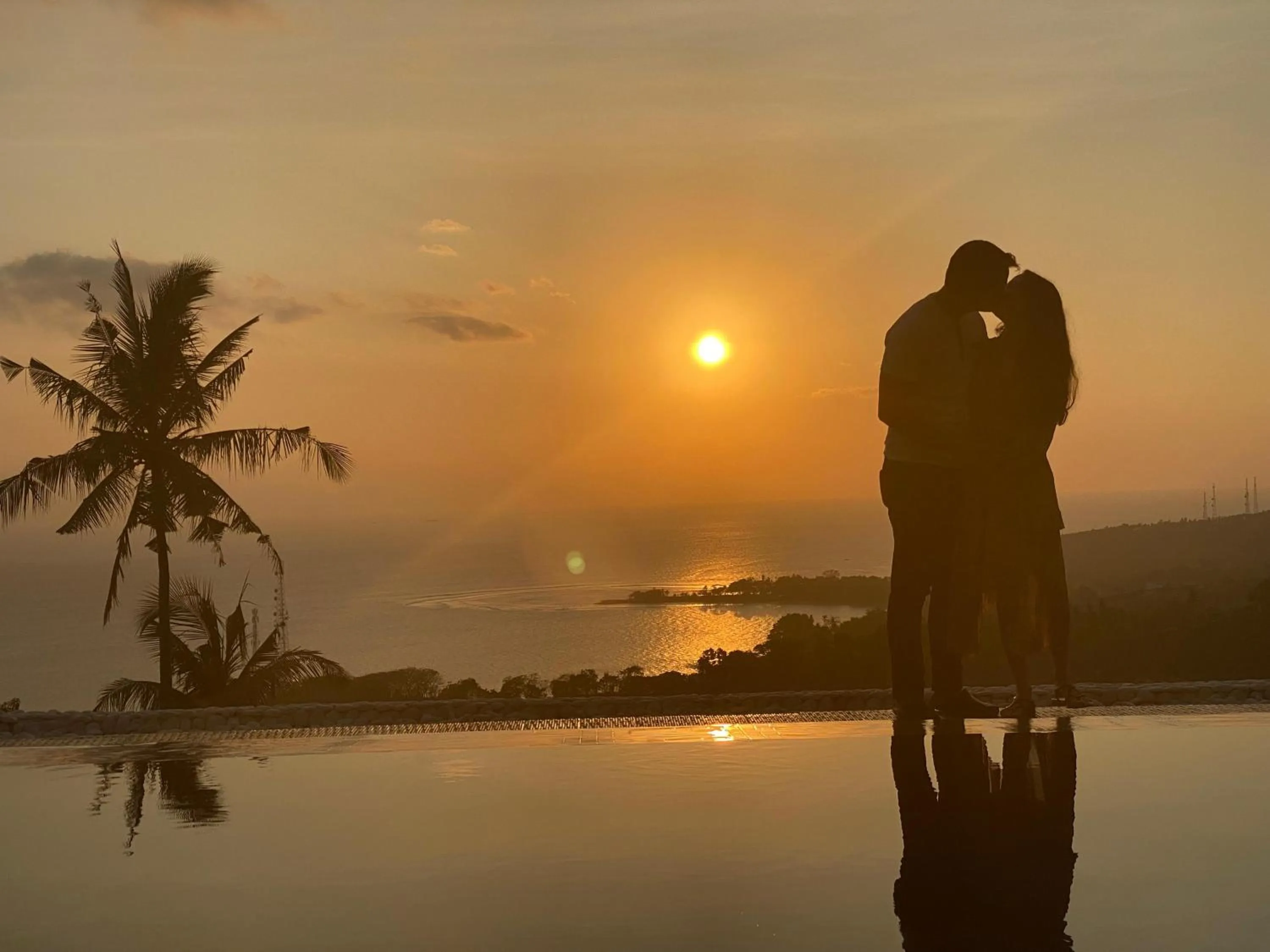 Sunset in Villa Umbrella Lombok
