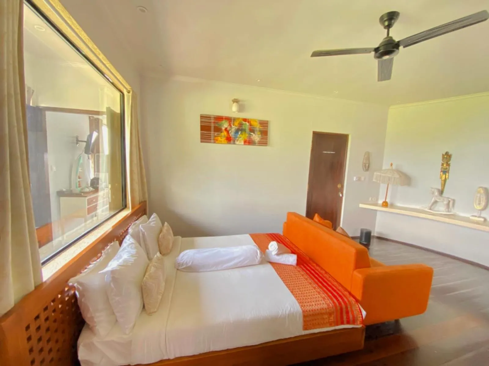 Bed in Villa Umbrella Lombok