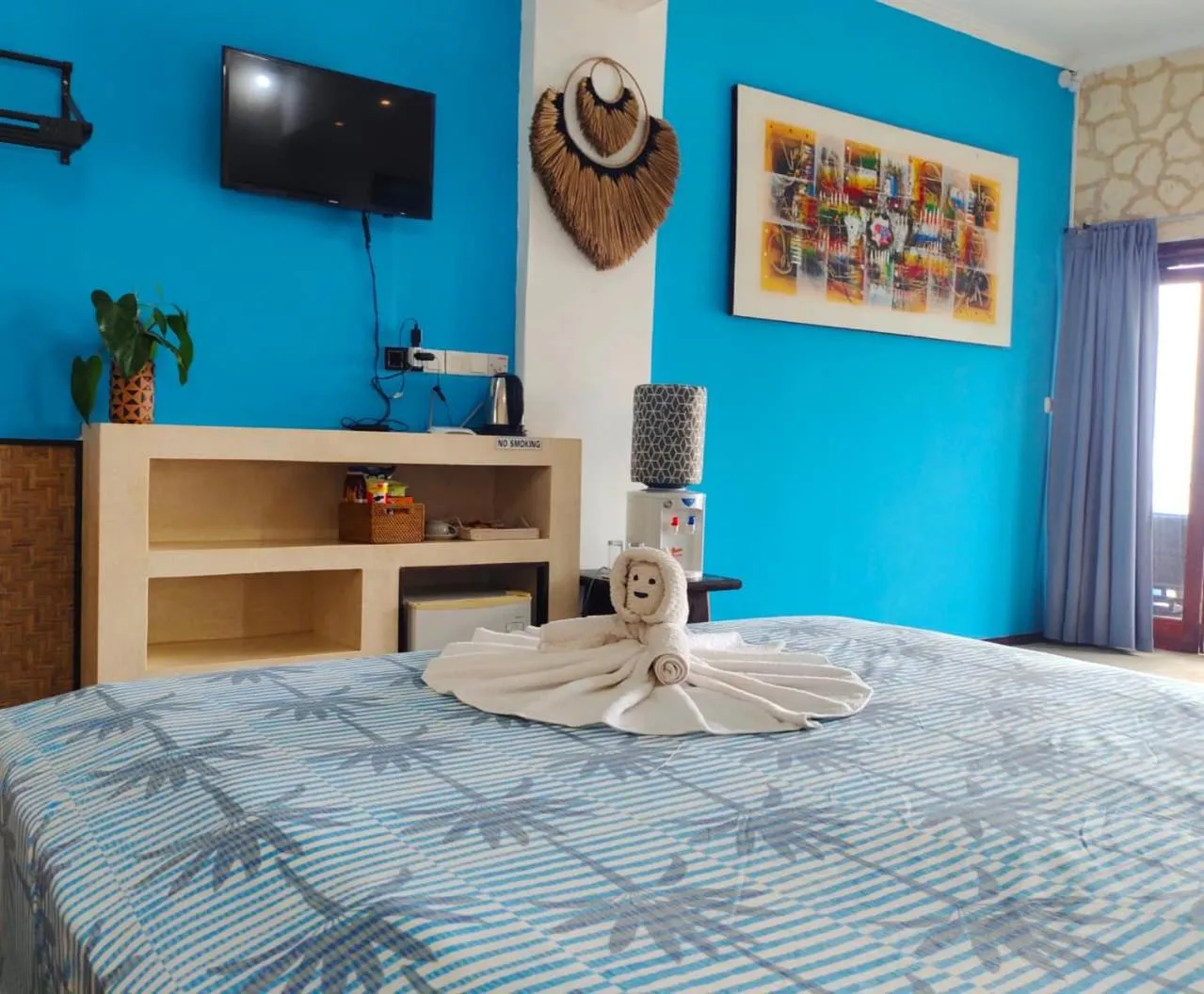 Bed in Villa Umbrella Lombok