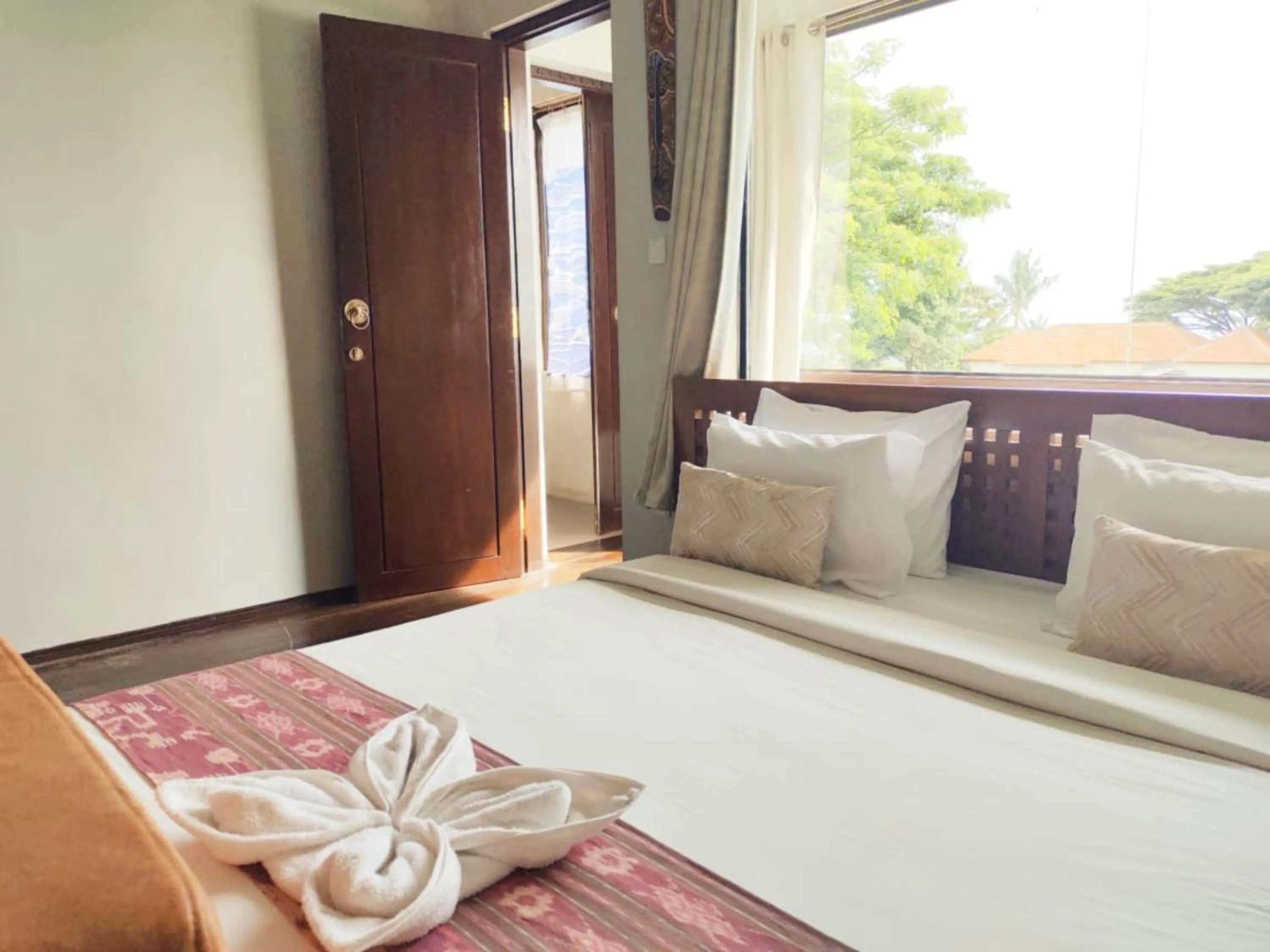 Bed in Villa Umbrella Lombok