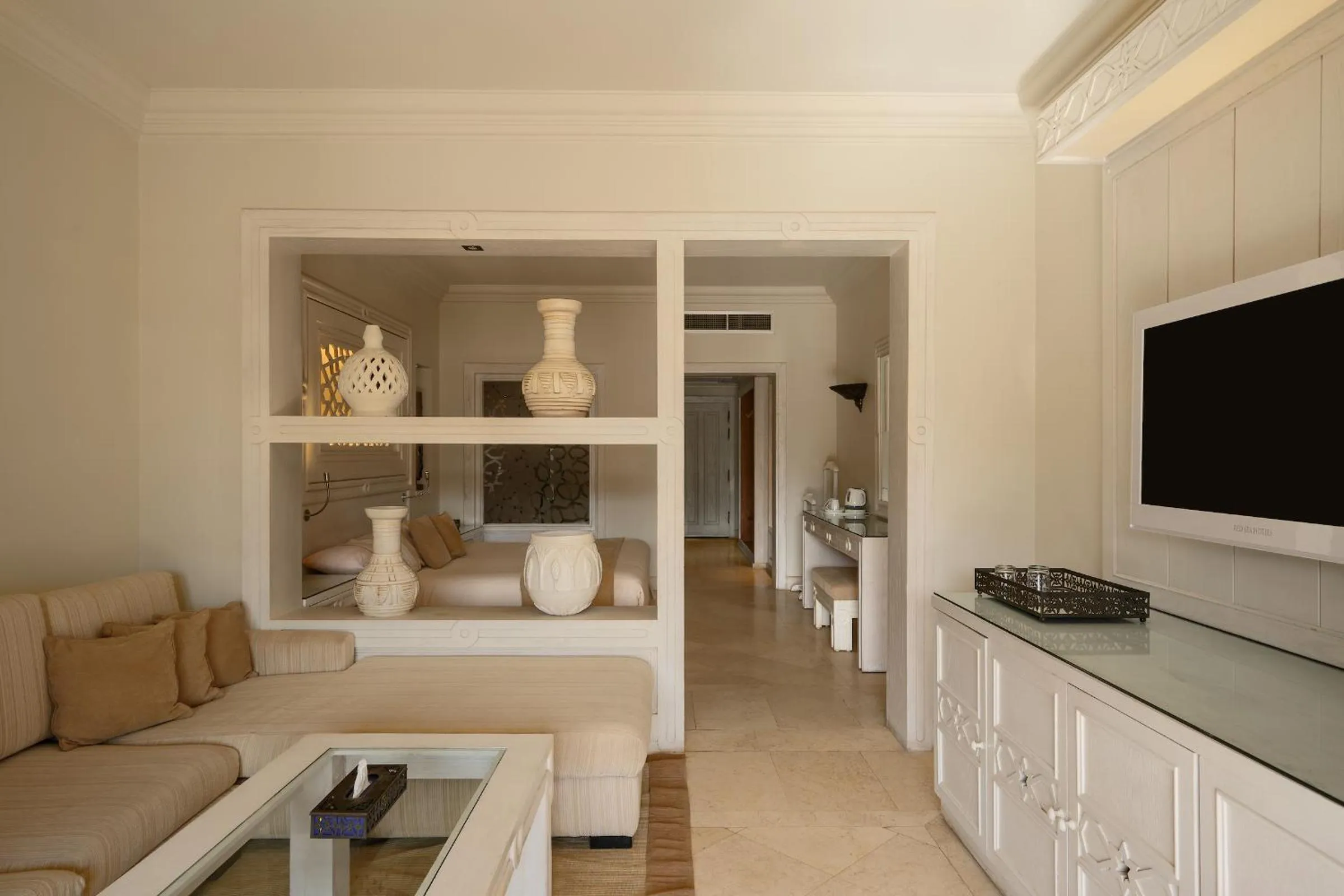 Bedroom in The Makadi Spa Hotel - Couples Only 18 Years Plus