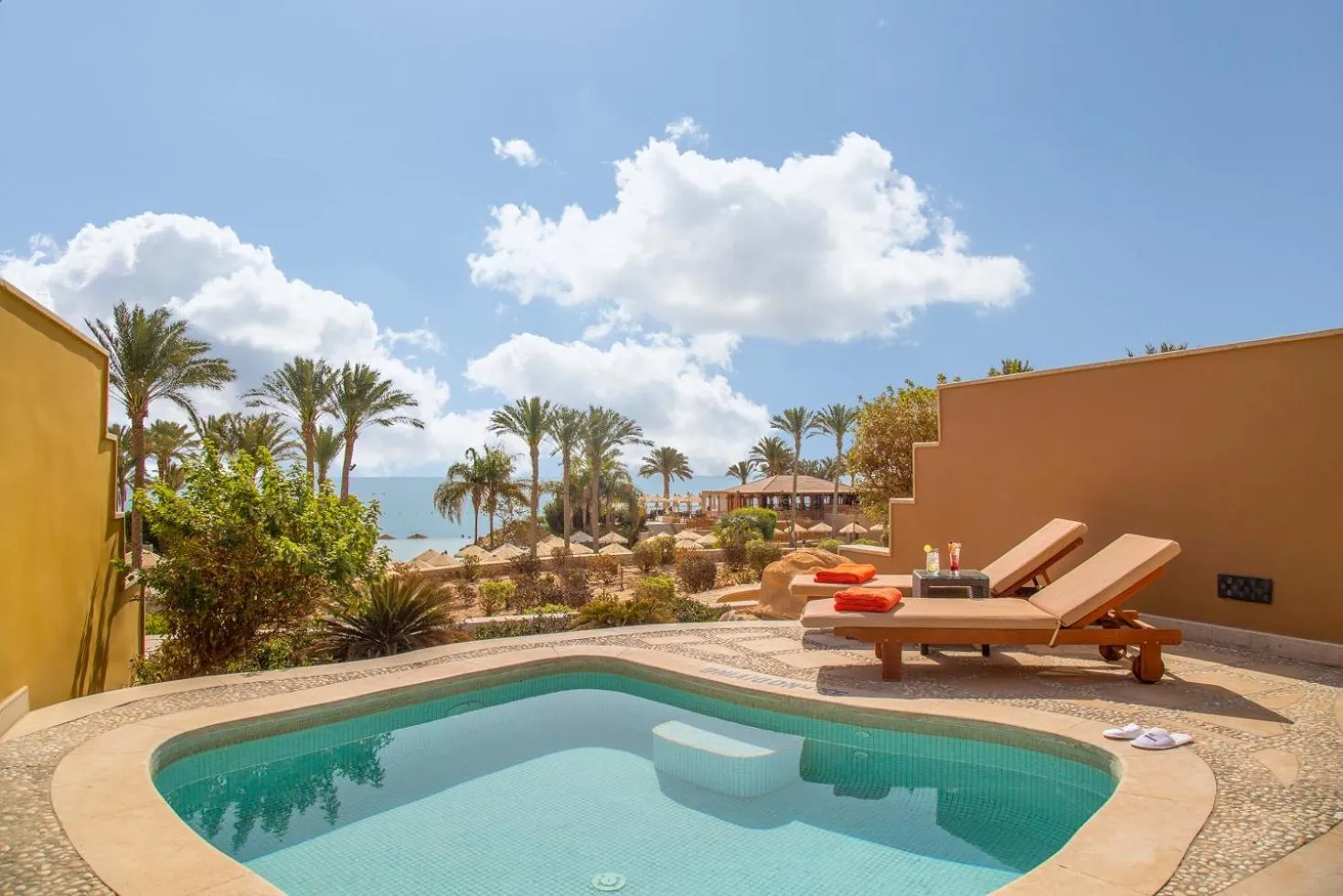 Pool view in The Makadi Spa Hotel - Couples Only 18 Years Plus