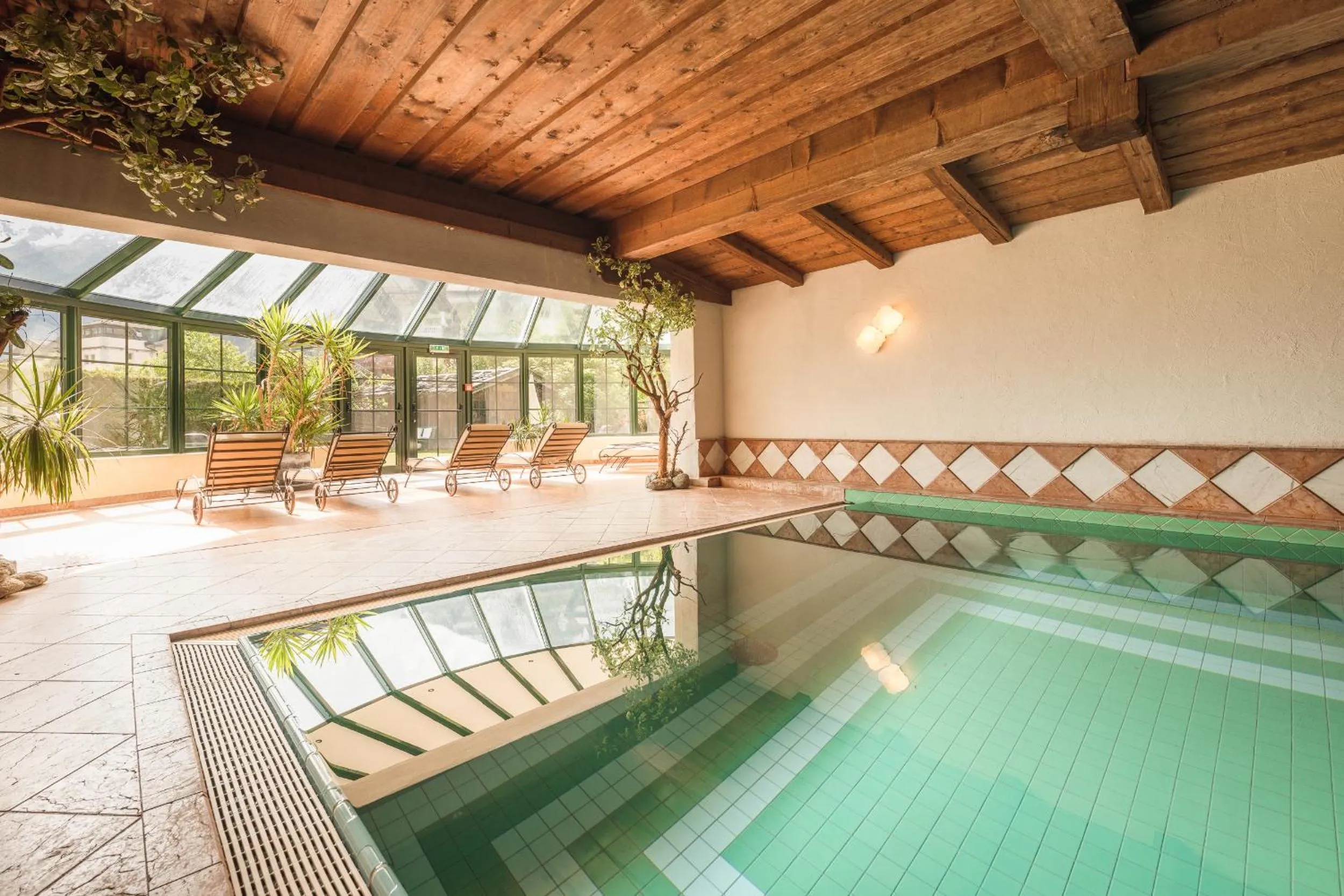 Pool view in Hotel Berghof