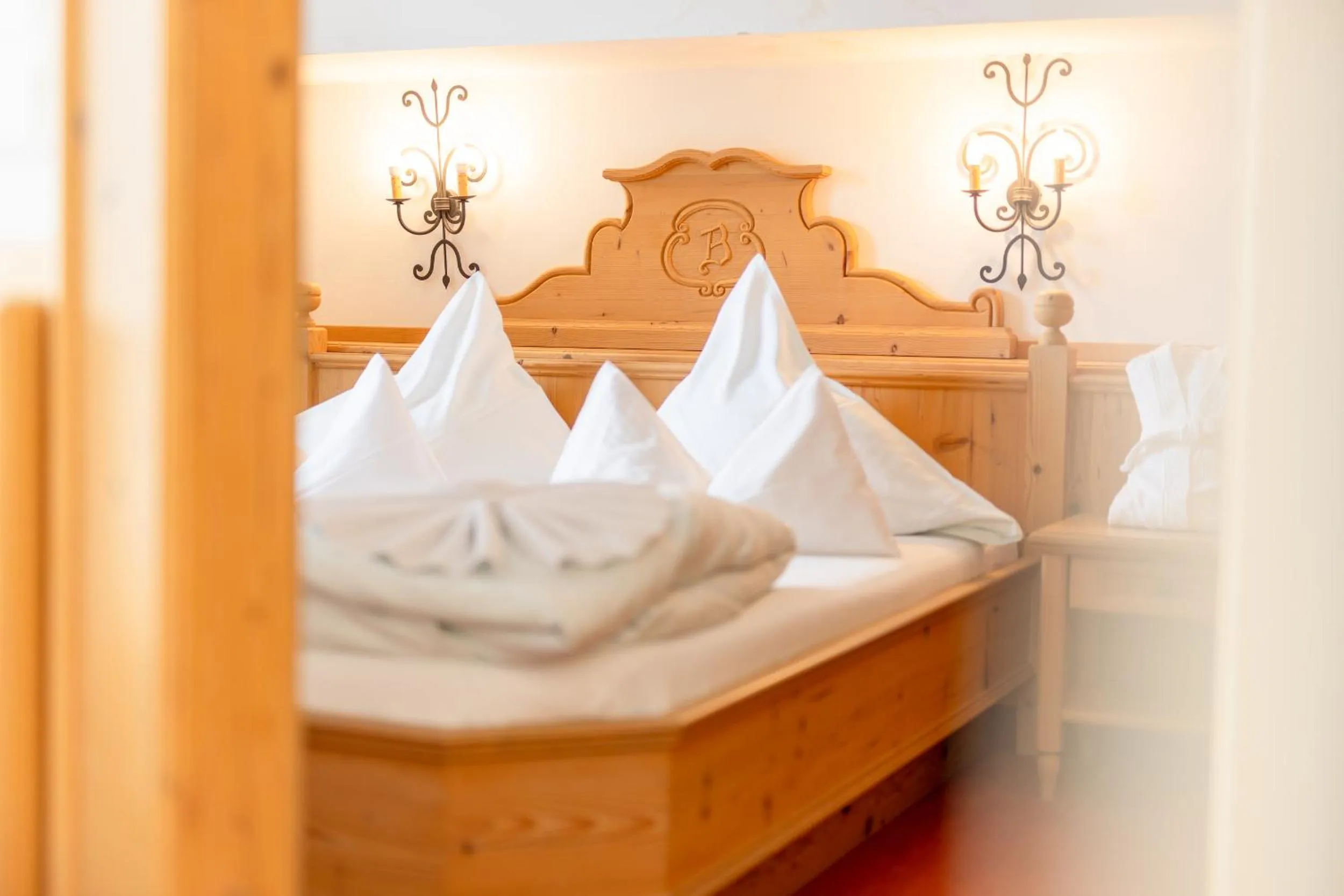 Bedroom, Bed in Hotel Berghof