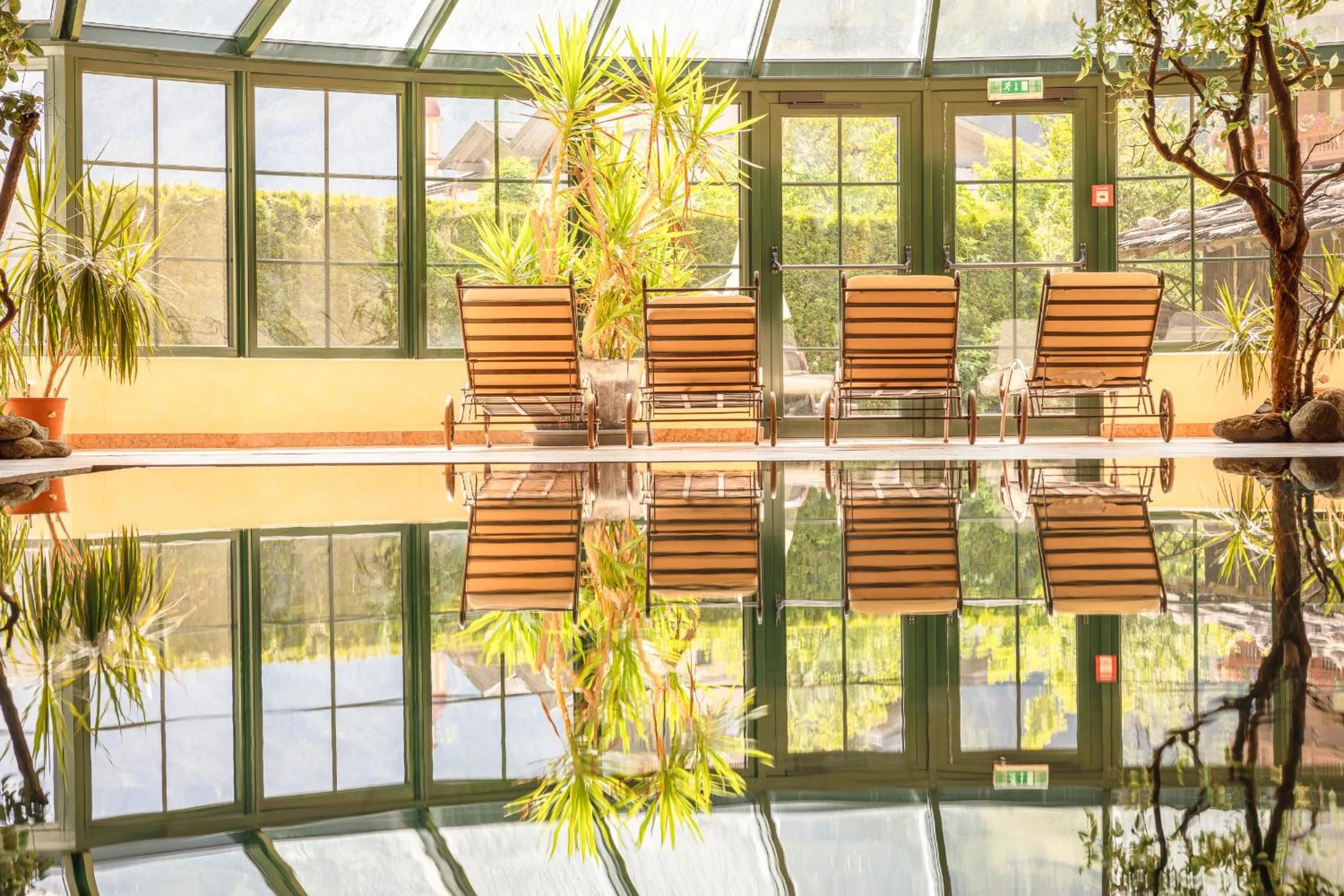 Pool view in Hotel Berghof