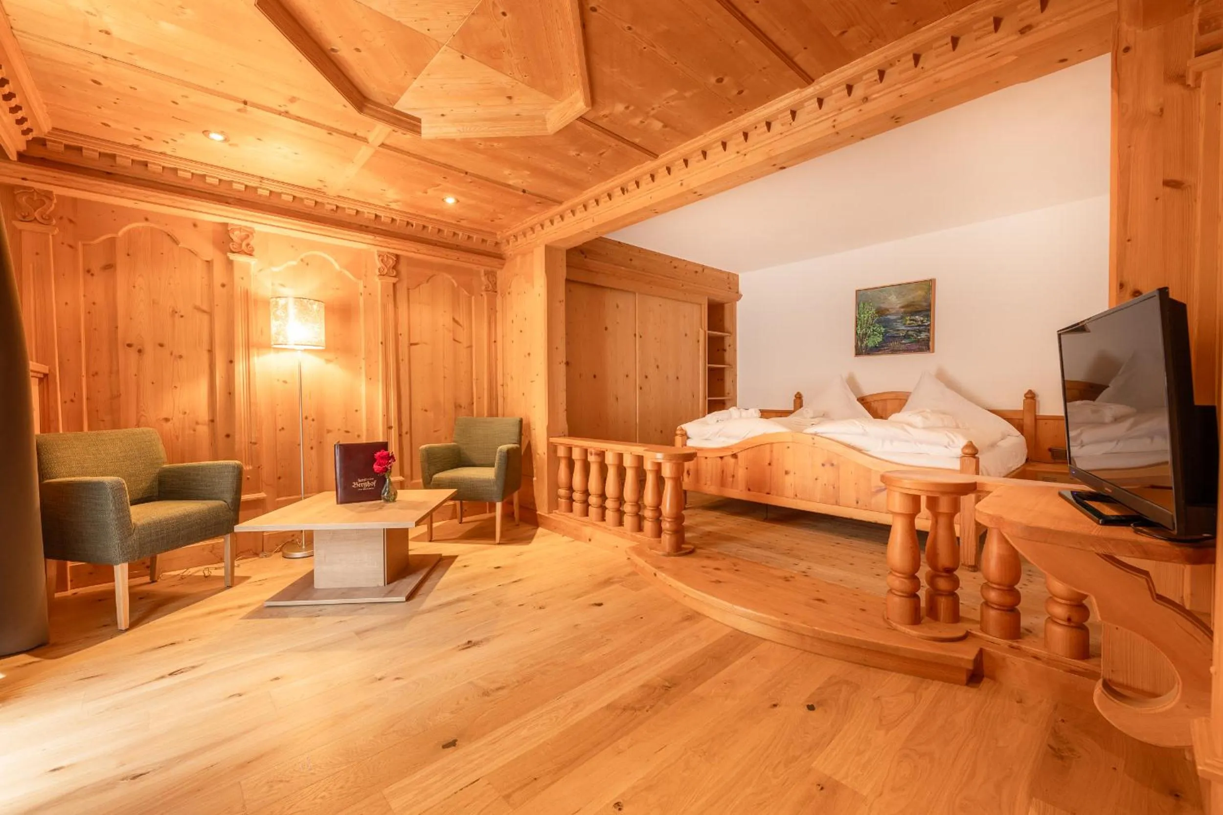 Bedroom, Bed in Hotel Berghof