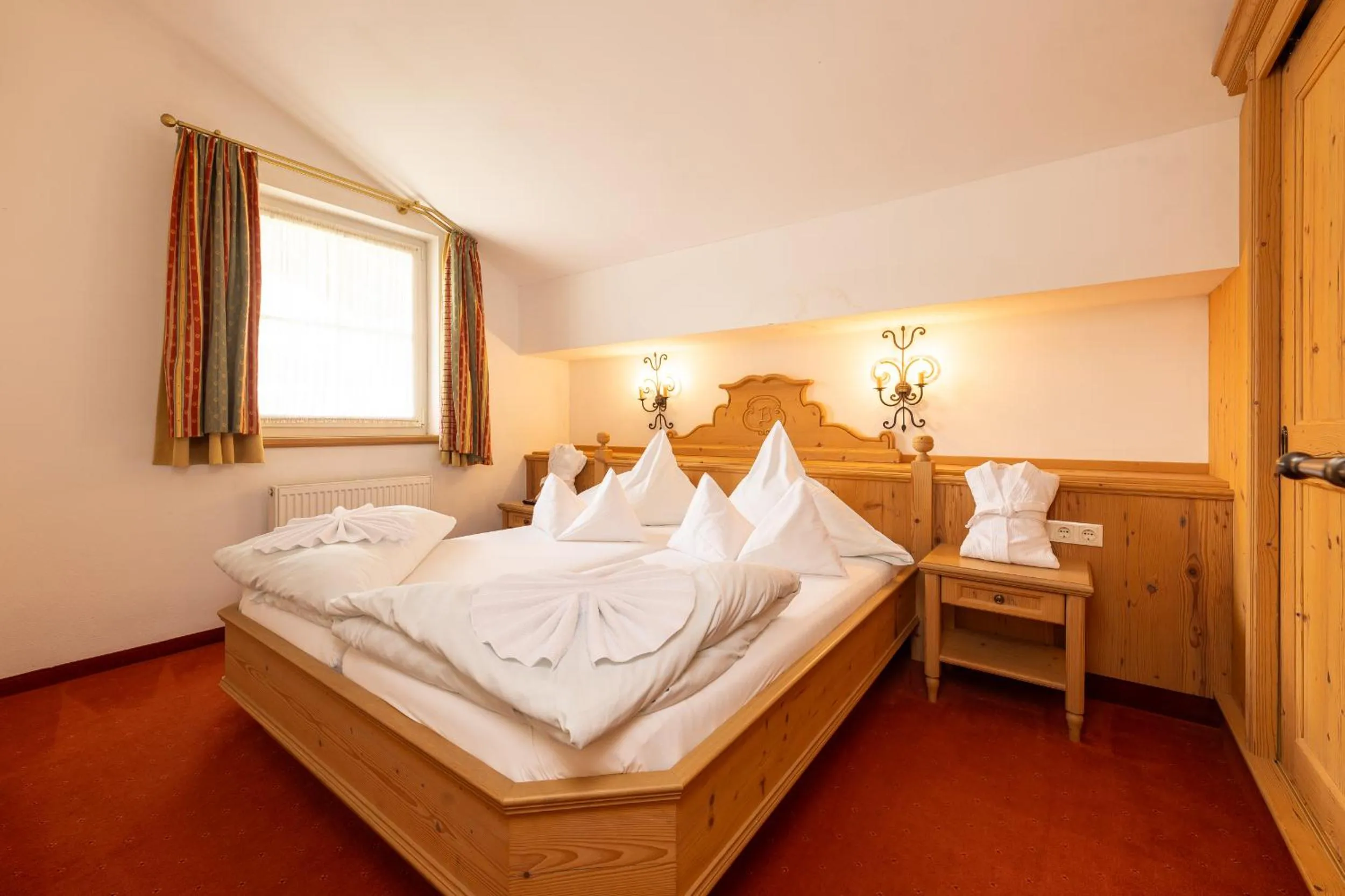 Bed in Hotel Berghof