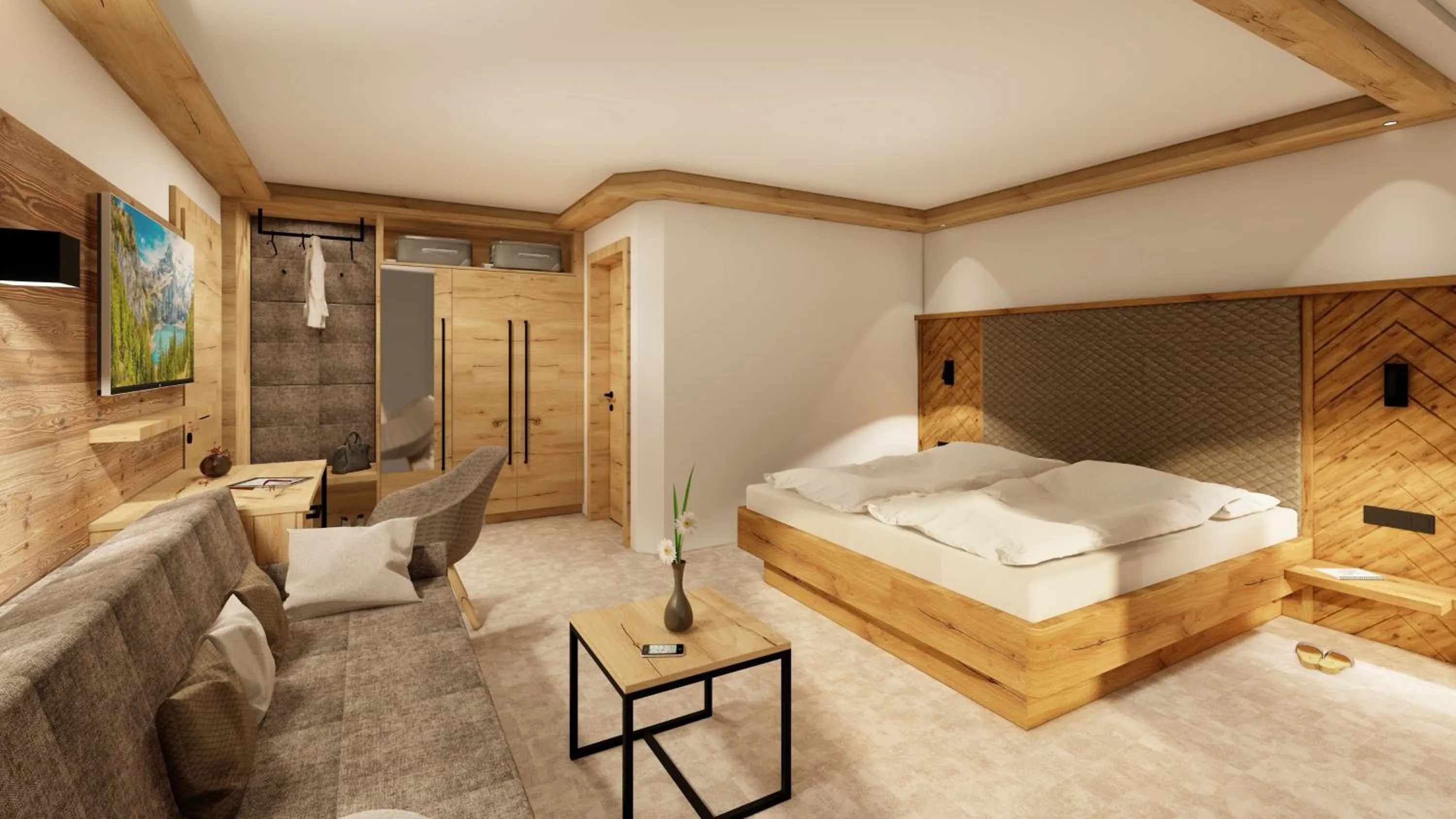 Photo of the whole room, Bed in Hotel Wagrainerhof