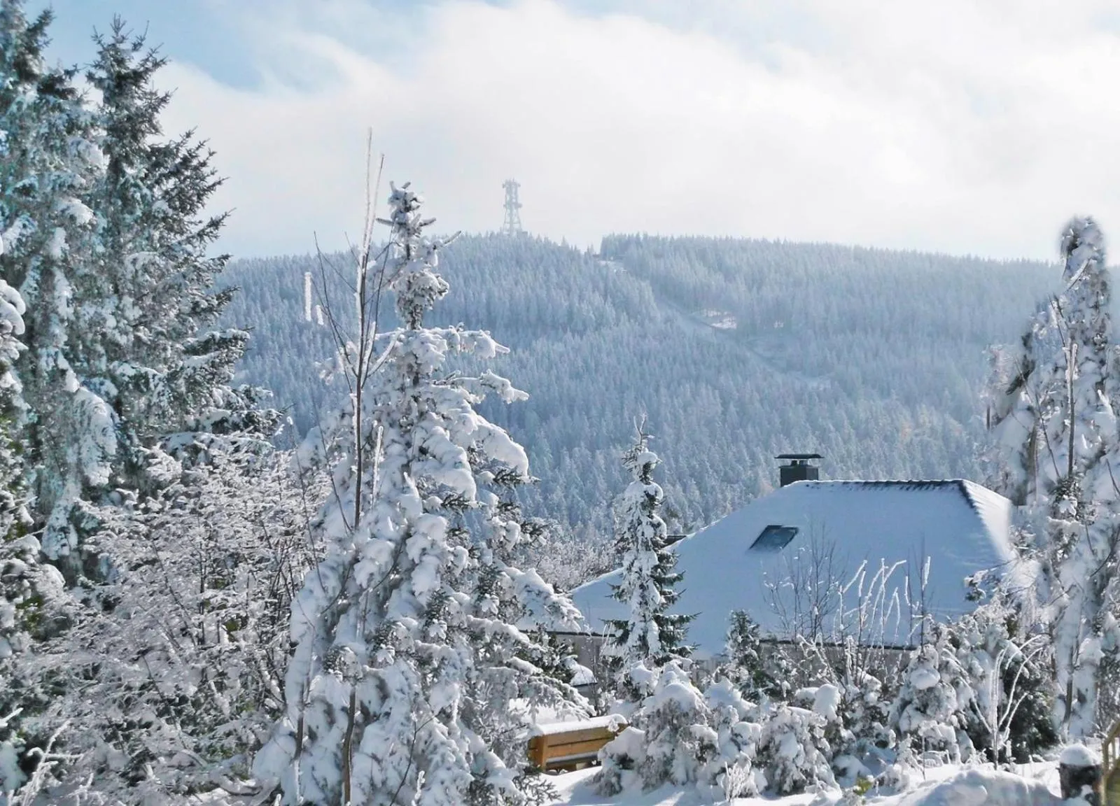View (from property/room) in Premium-Ferienwohnungen Bergblick im Haus Hopfe