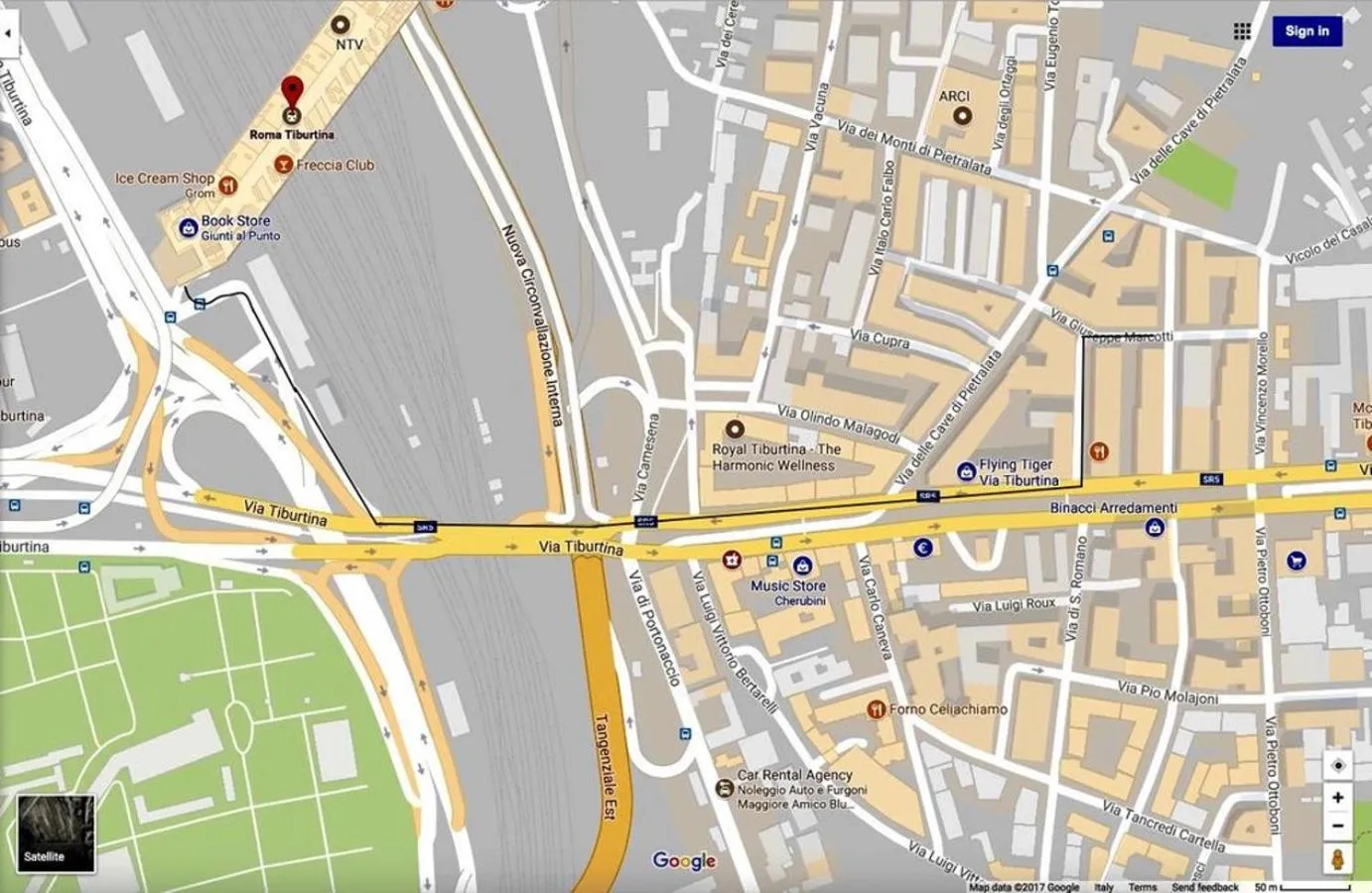 Location in Dreamsrome Suites