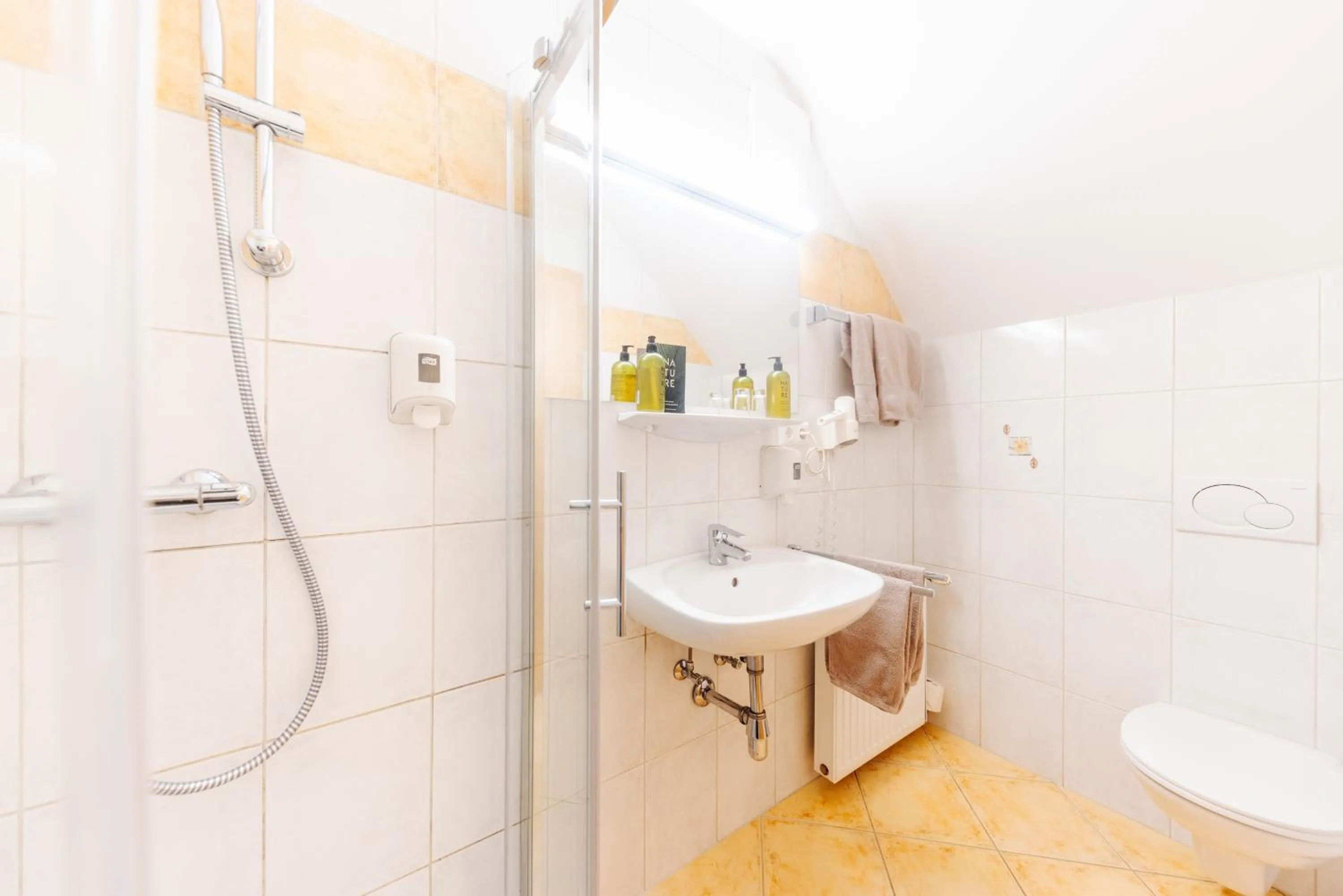 Shower in Pension Linder