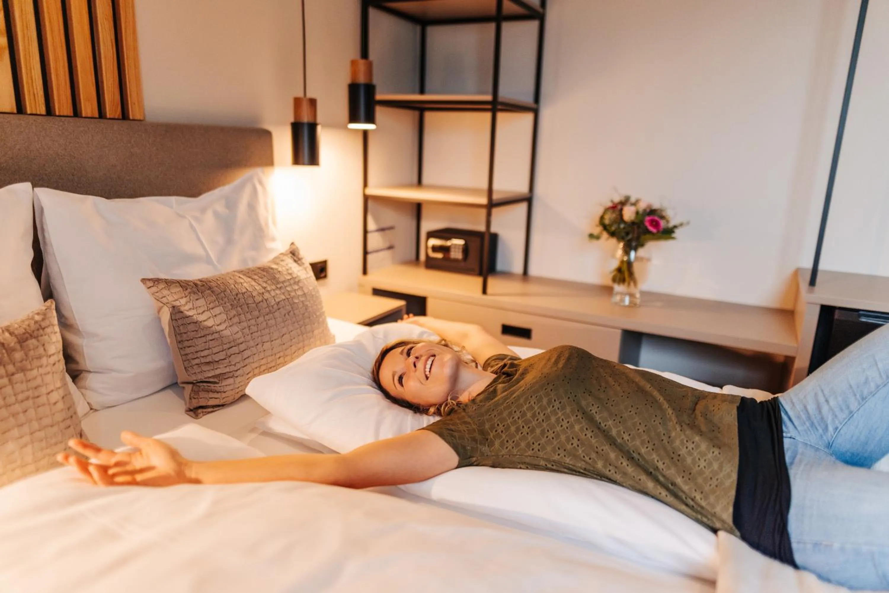 Bedroom, Bed in Pension Linder