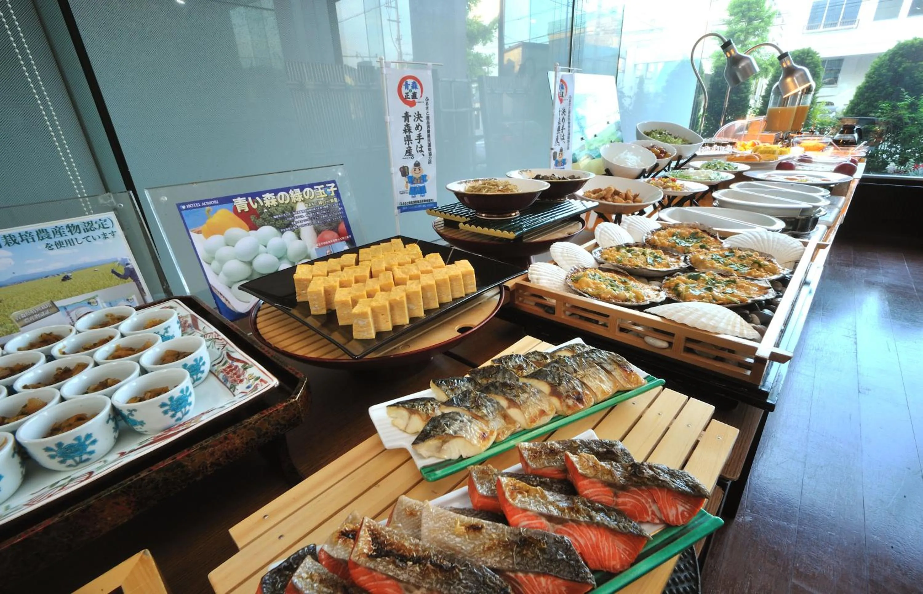 Buffet breakfast in Hotel Aomori