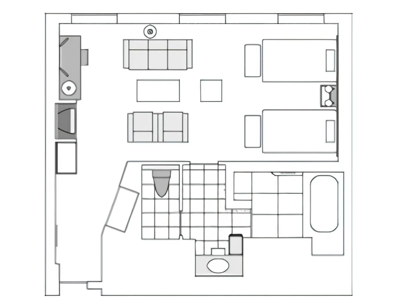 Photo of the whole room in Hotel Aomori