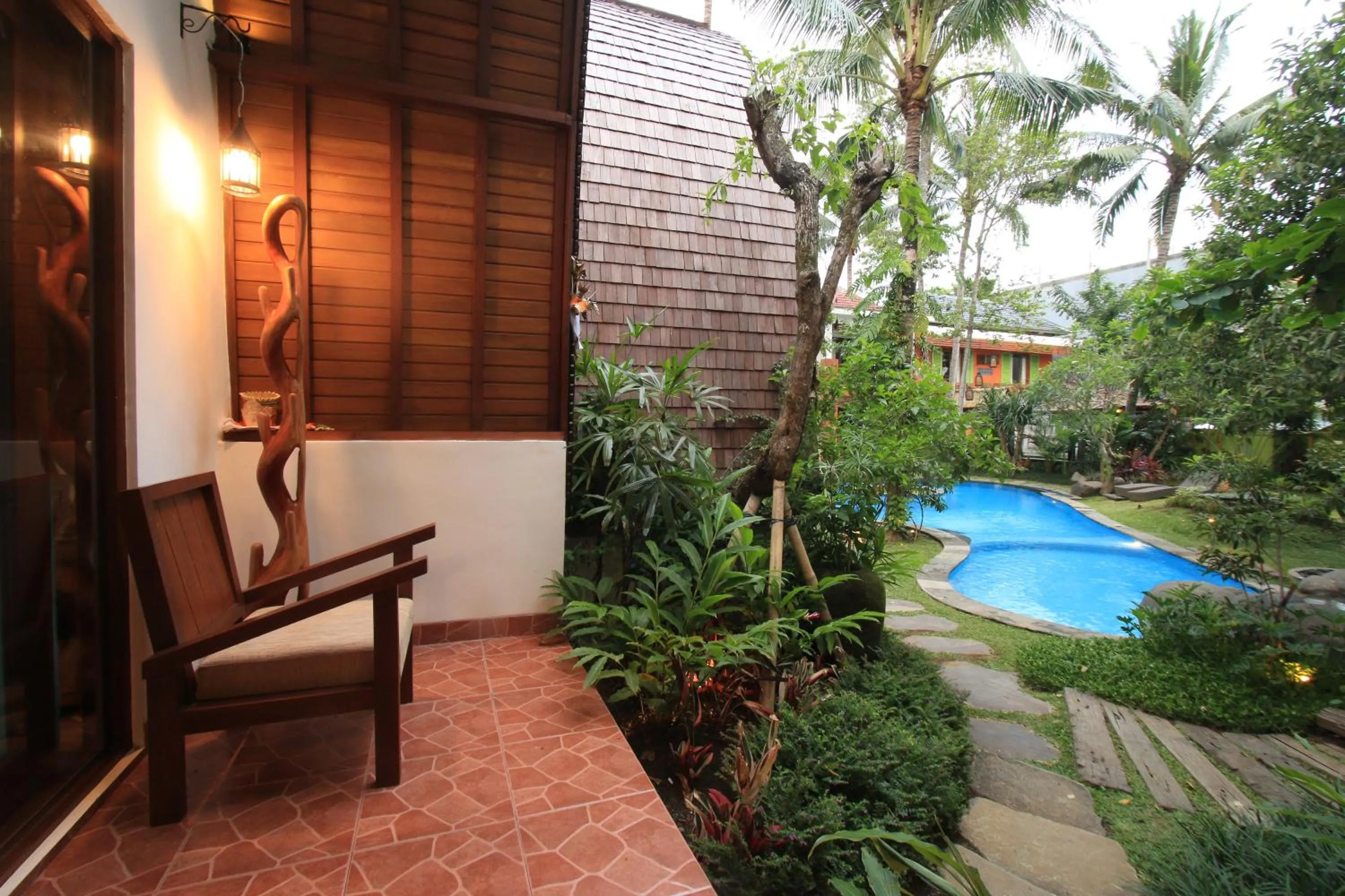 Garden in Green Bird Villa