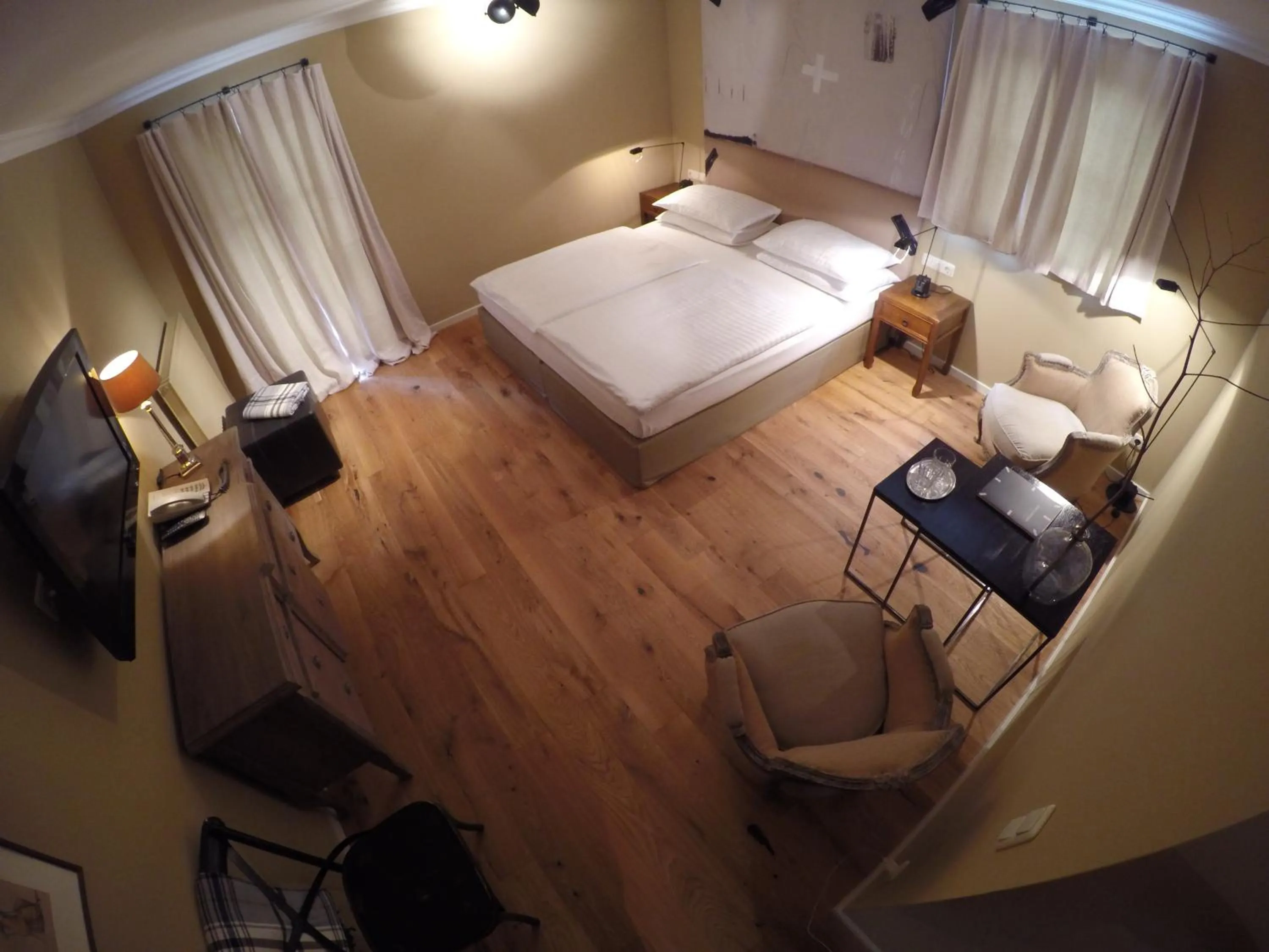 Photo of the whole room, Bed in Strandhotel Margaretha