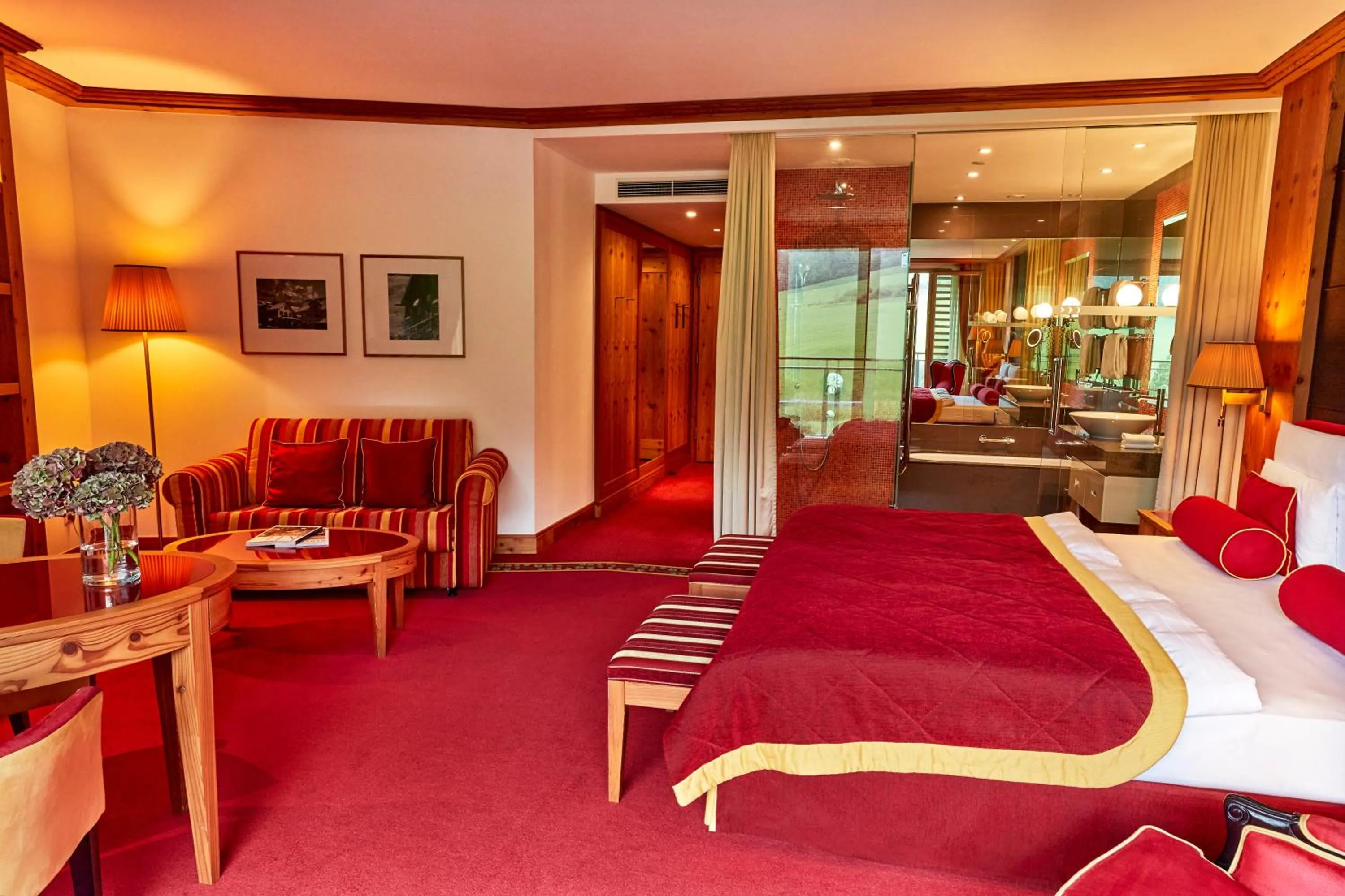 Bedroom in Kempinski Hotel Das Tirol