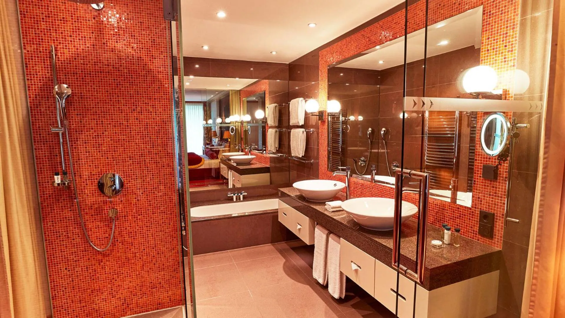 Bathroom in Kempinski Hotel Das Tirol