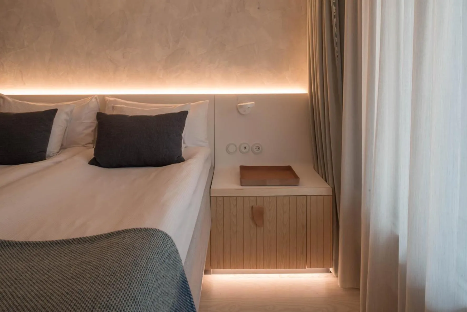 Bed in Nordic Light Hotel