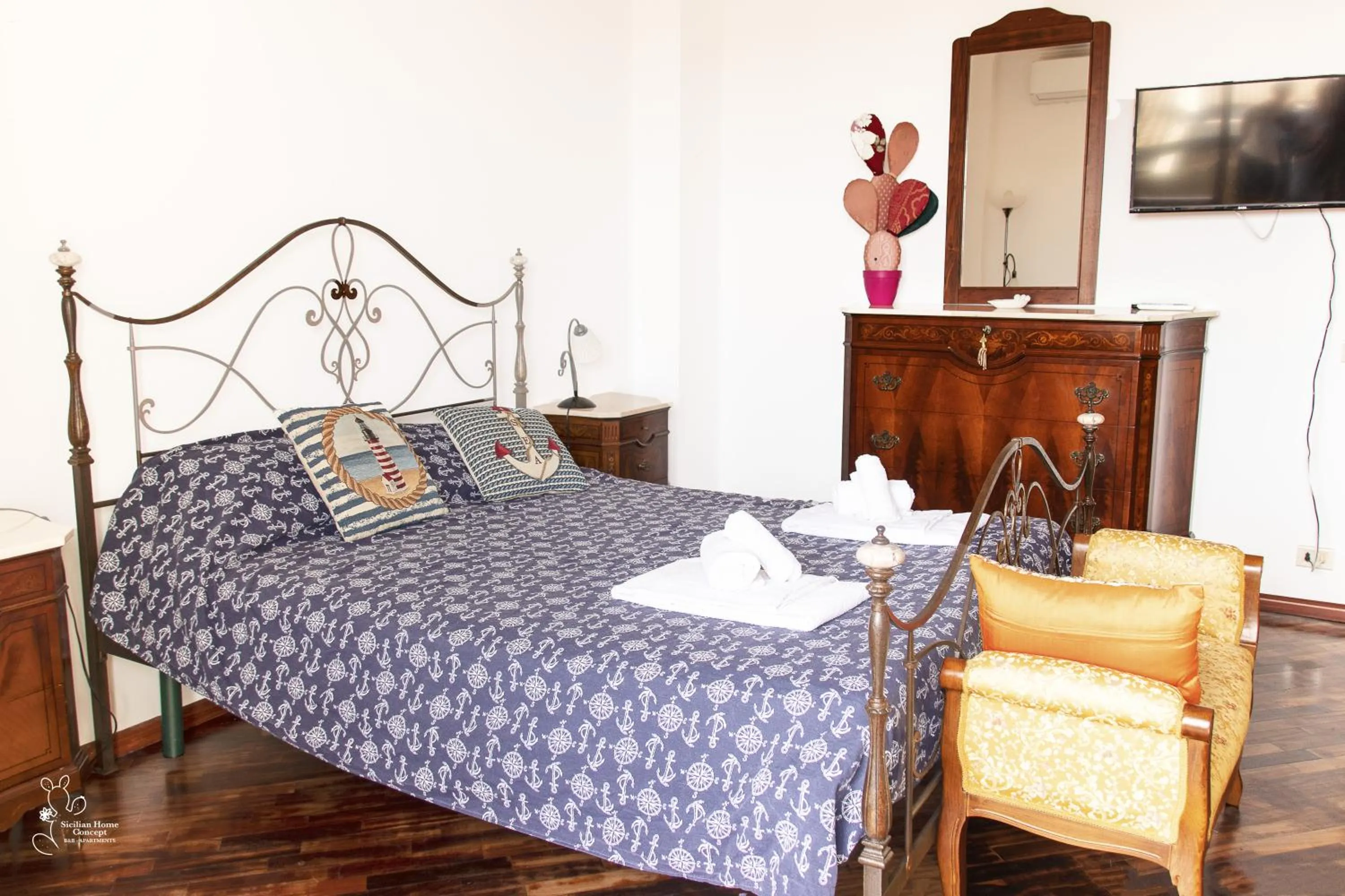 Bed in Sicilian Home