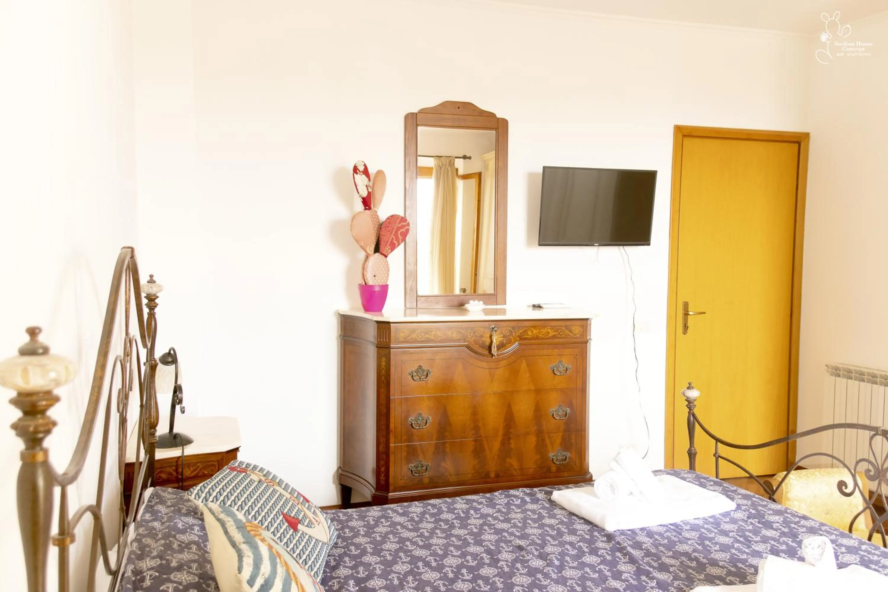 Bedroom, Bed in Sicilian Home