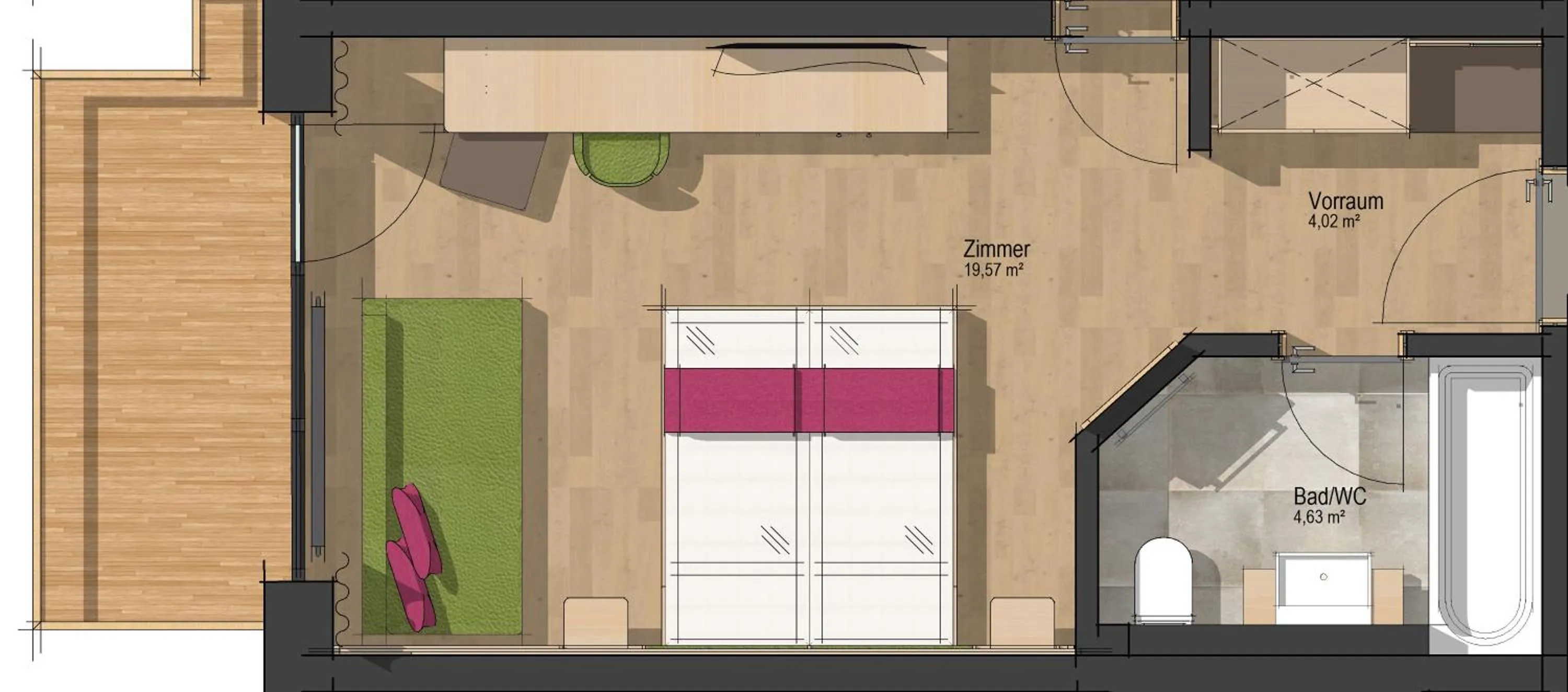 Floor plan in Hotel Dominic