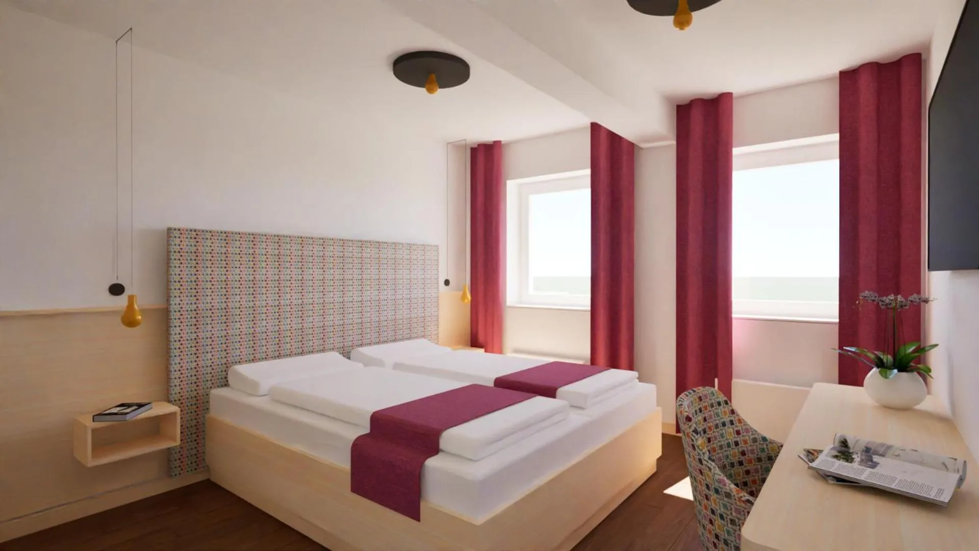 Bedroom, Bed in Hotel Dominic