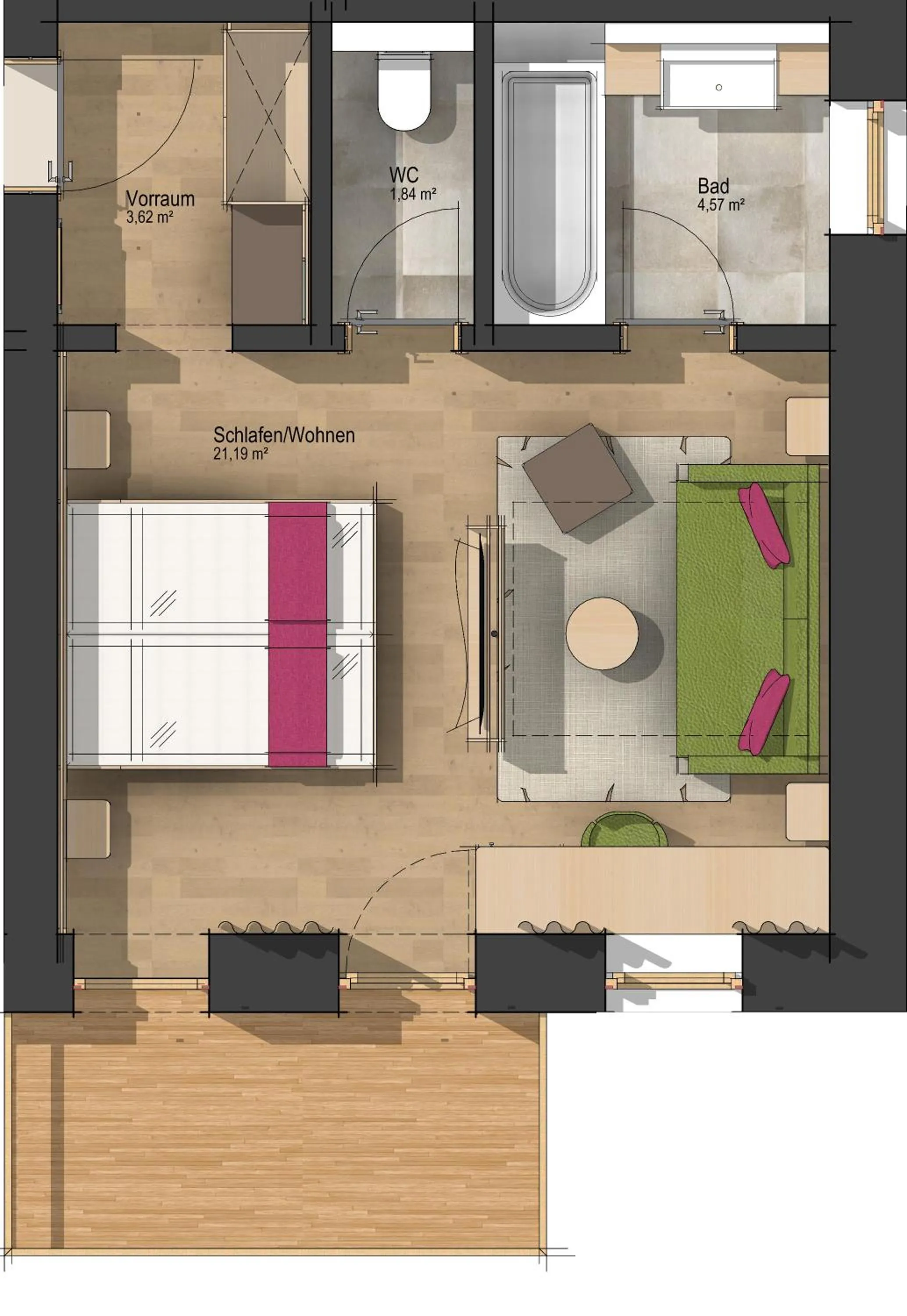Floor plan in Hotel Dominic