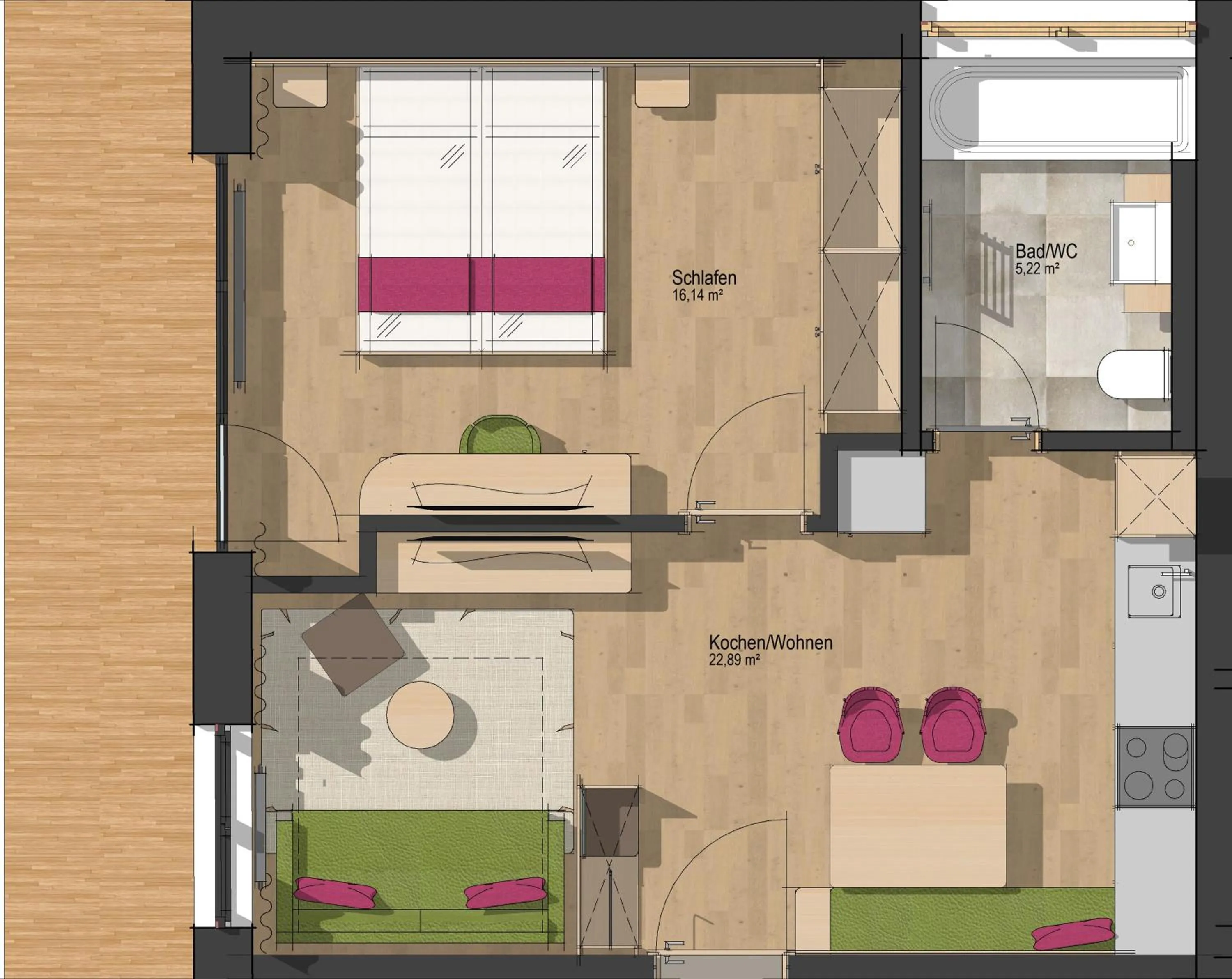 Floor plan in Hotel Dominic