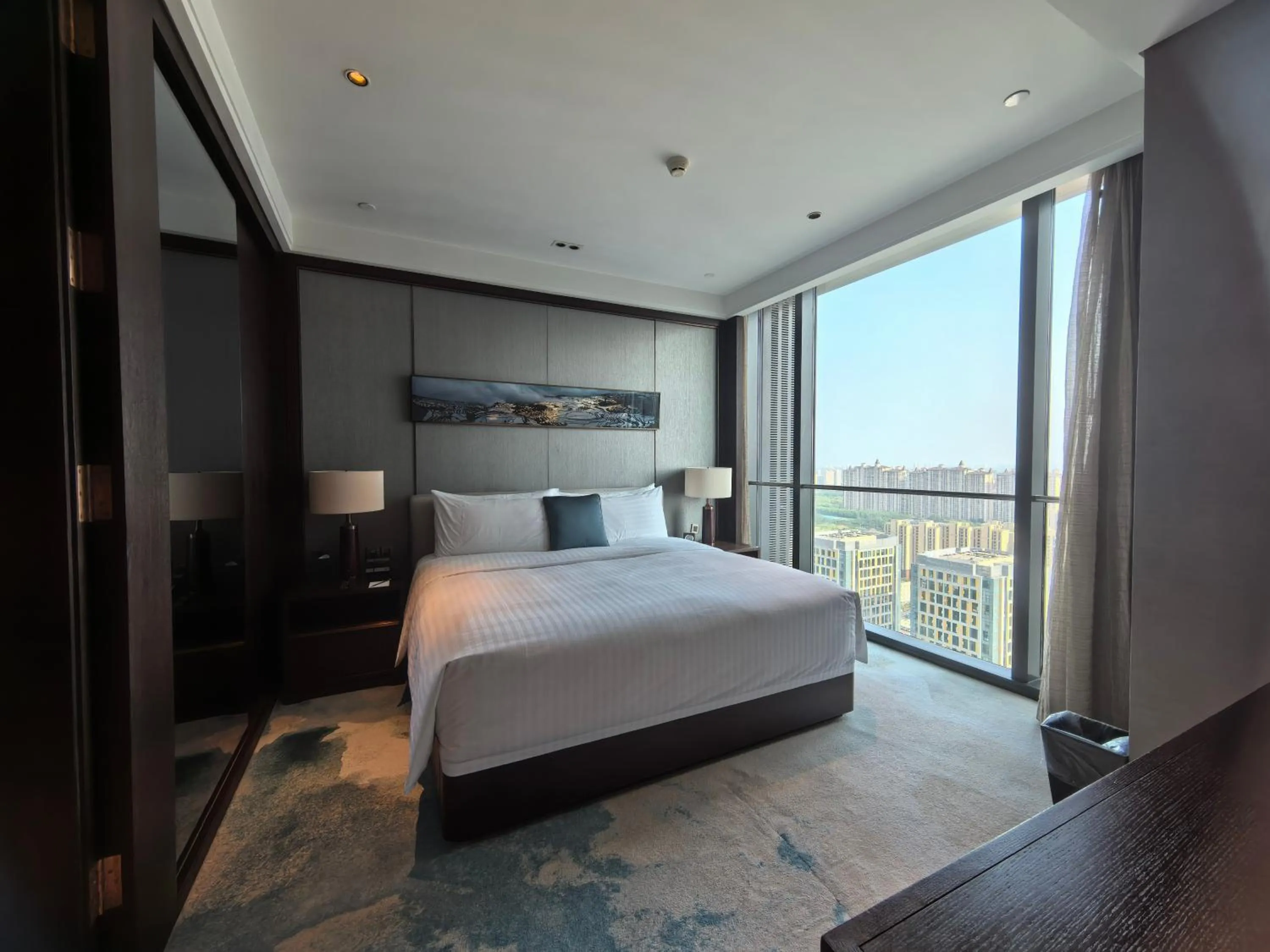 Bedroom, Bed in Oakwood Residence Damei Beijing