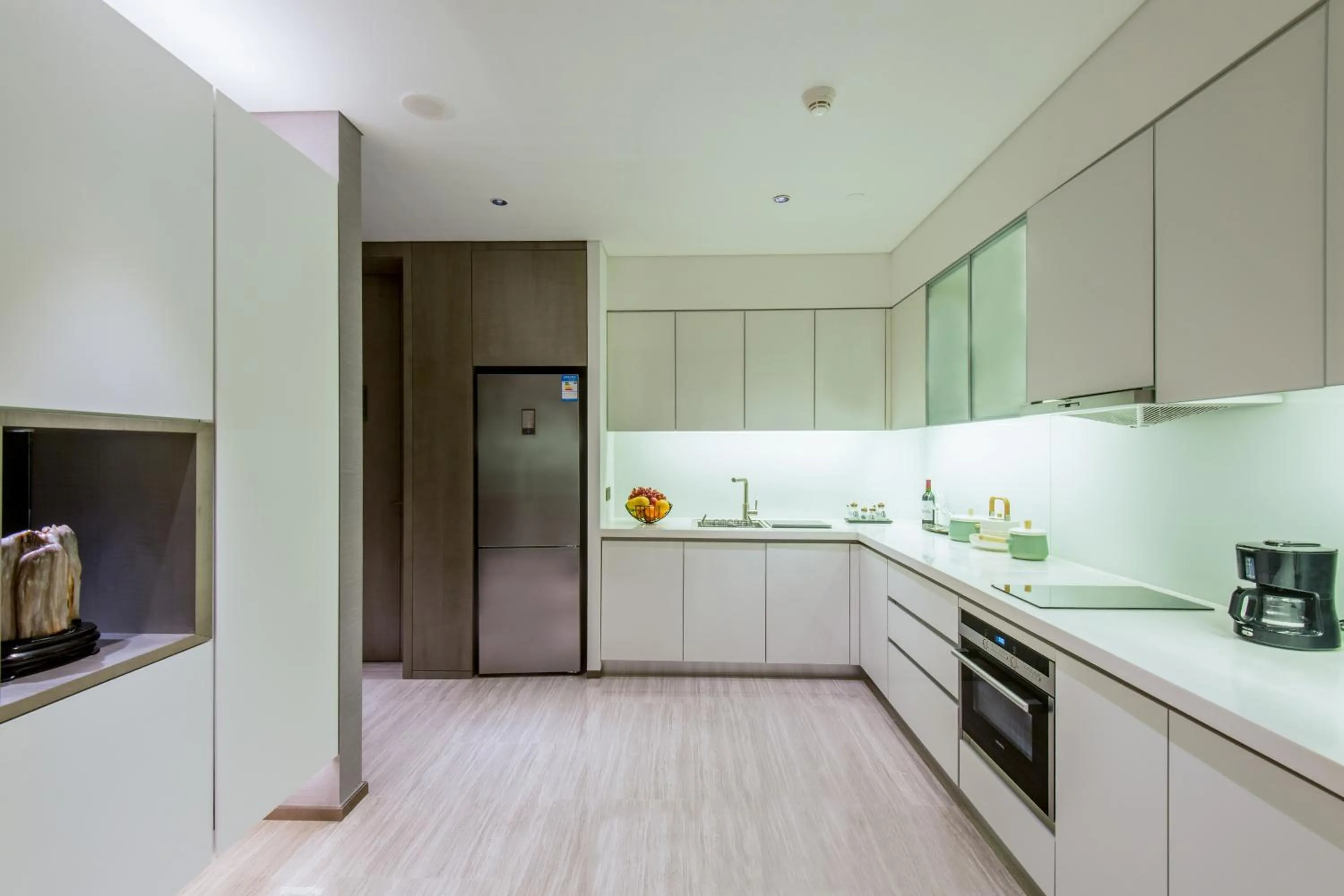 Kitchen or kitchenette in Oakwood Residence Damei Beijing