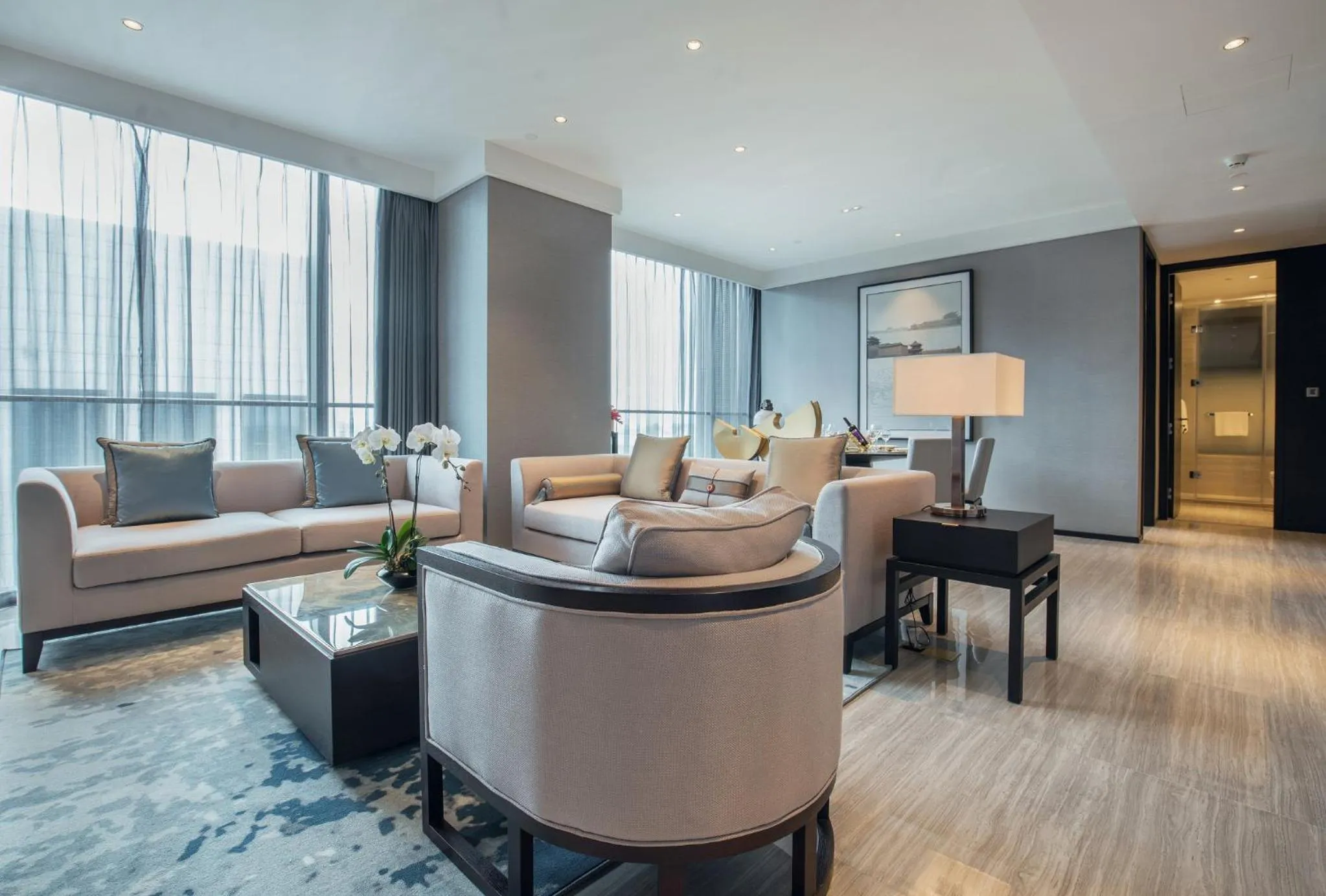 Living room in Oakwood Residence Damei Beijing