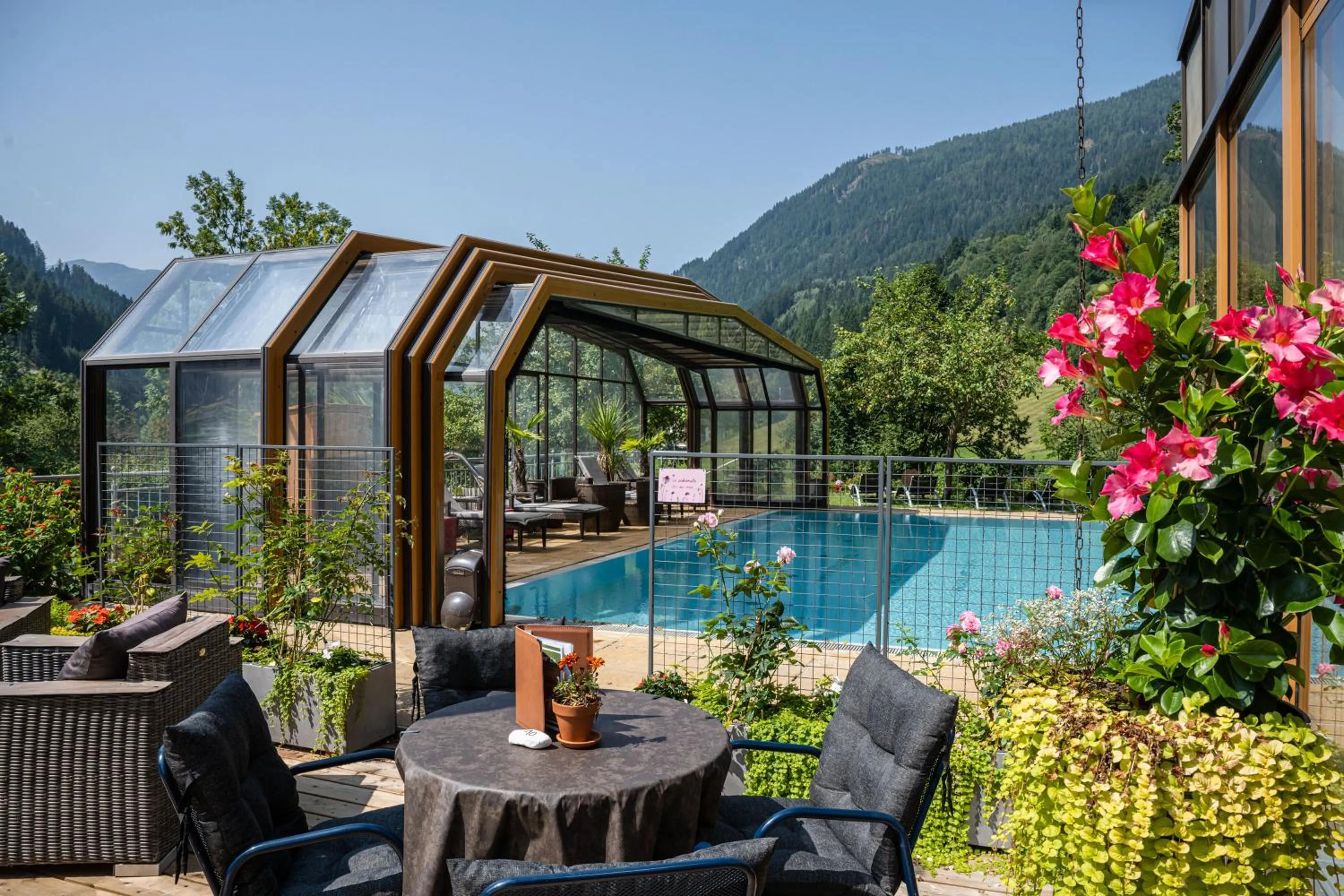 Balcony/Terrace in Genusshotel Almrausch