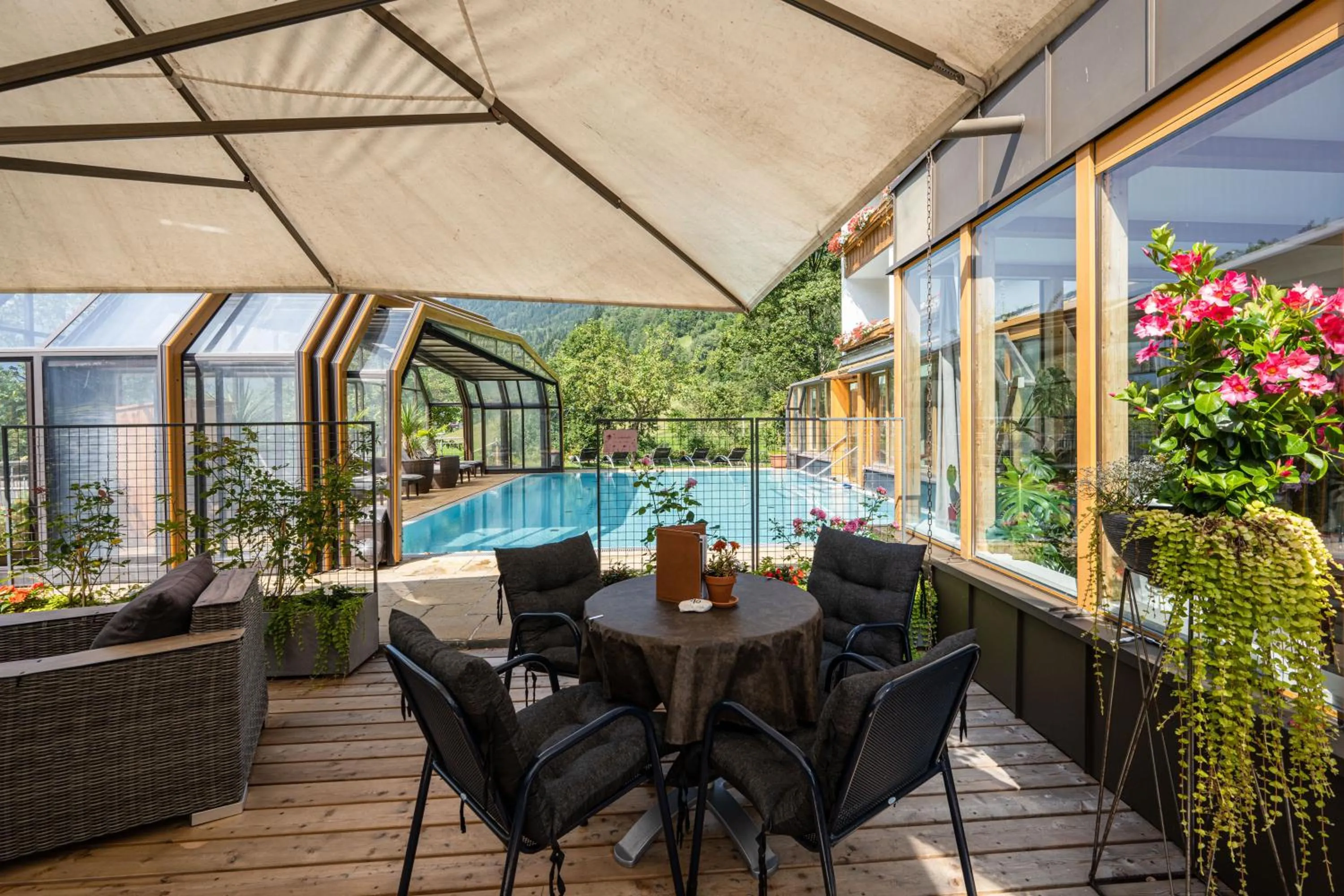 Balcony/Terrace in Genusshotel Almrausch